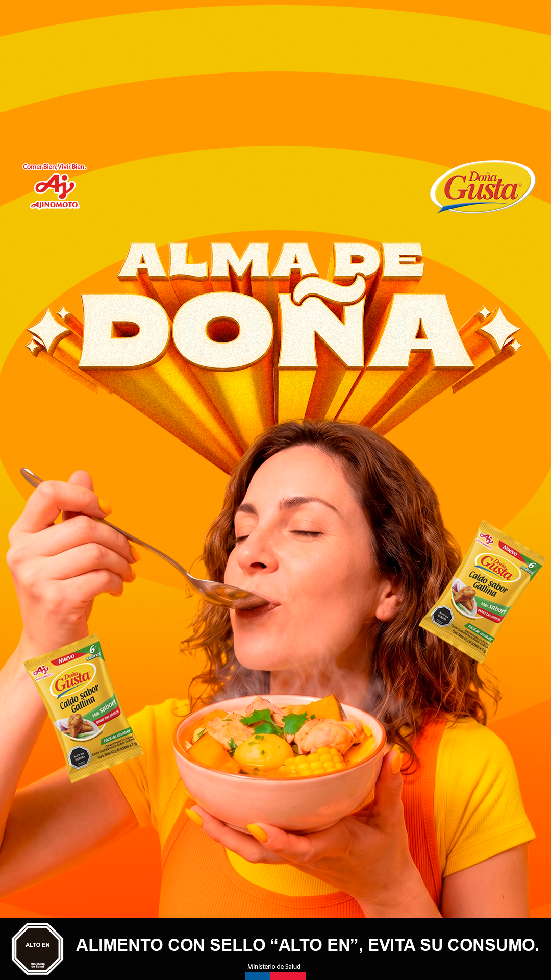 Ajinomoto Chile Facebook ad: Ponle sabor con Doña Gusta