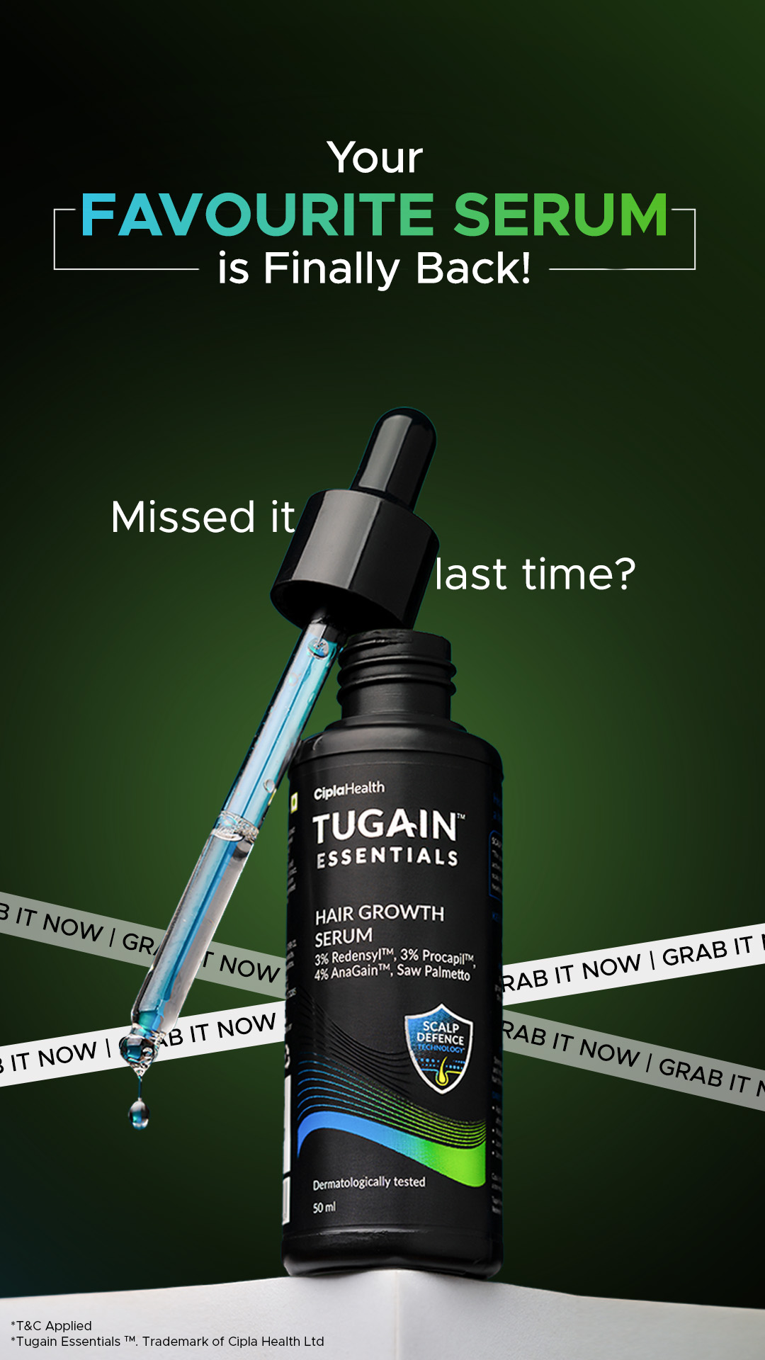 Tugain Essentials Facebook ad