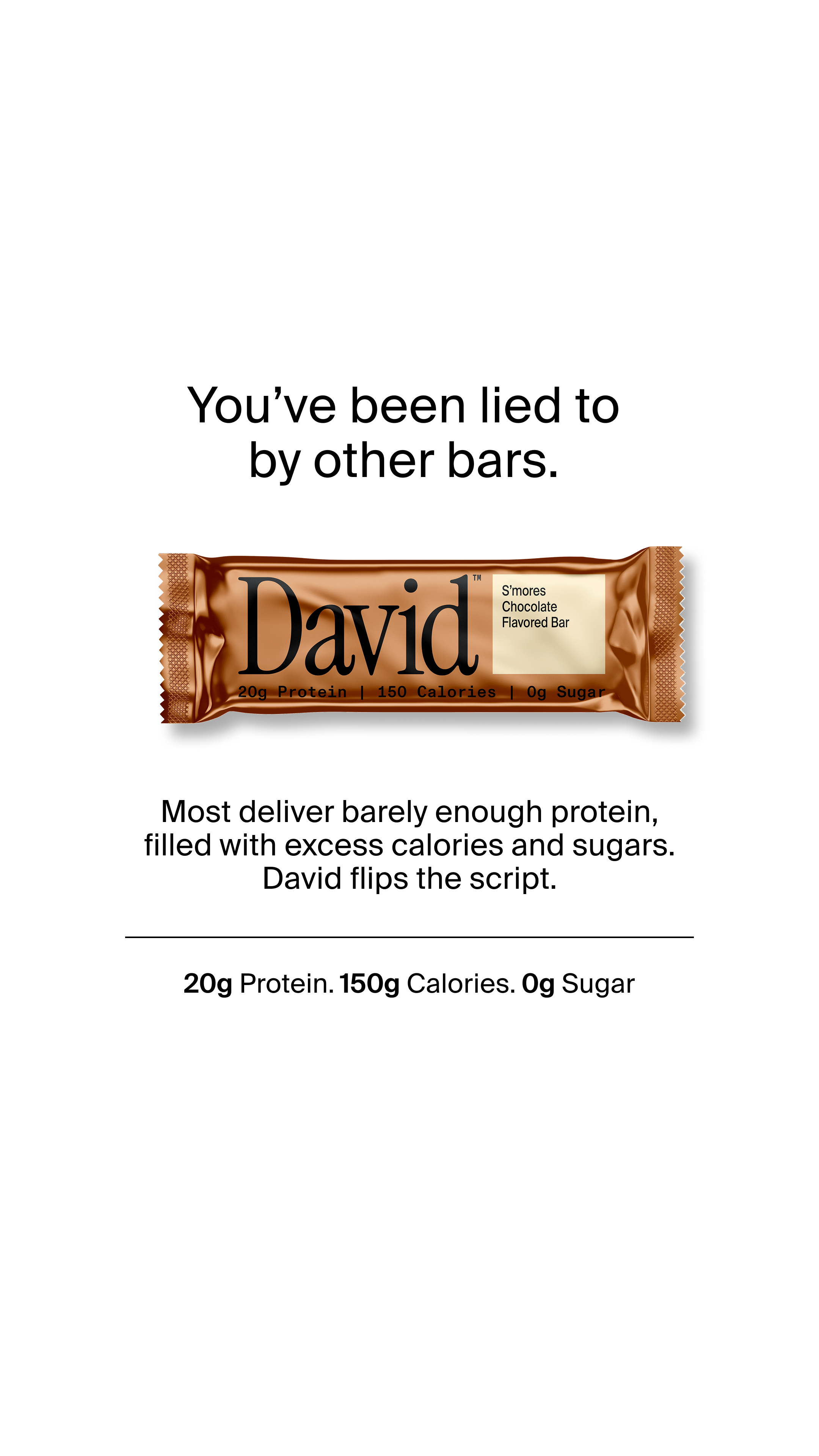 David Protein Facebook ad