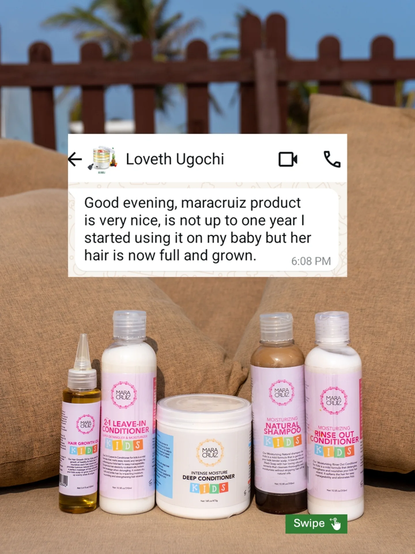 Mara Cruiz Organics Facebook ad