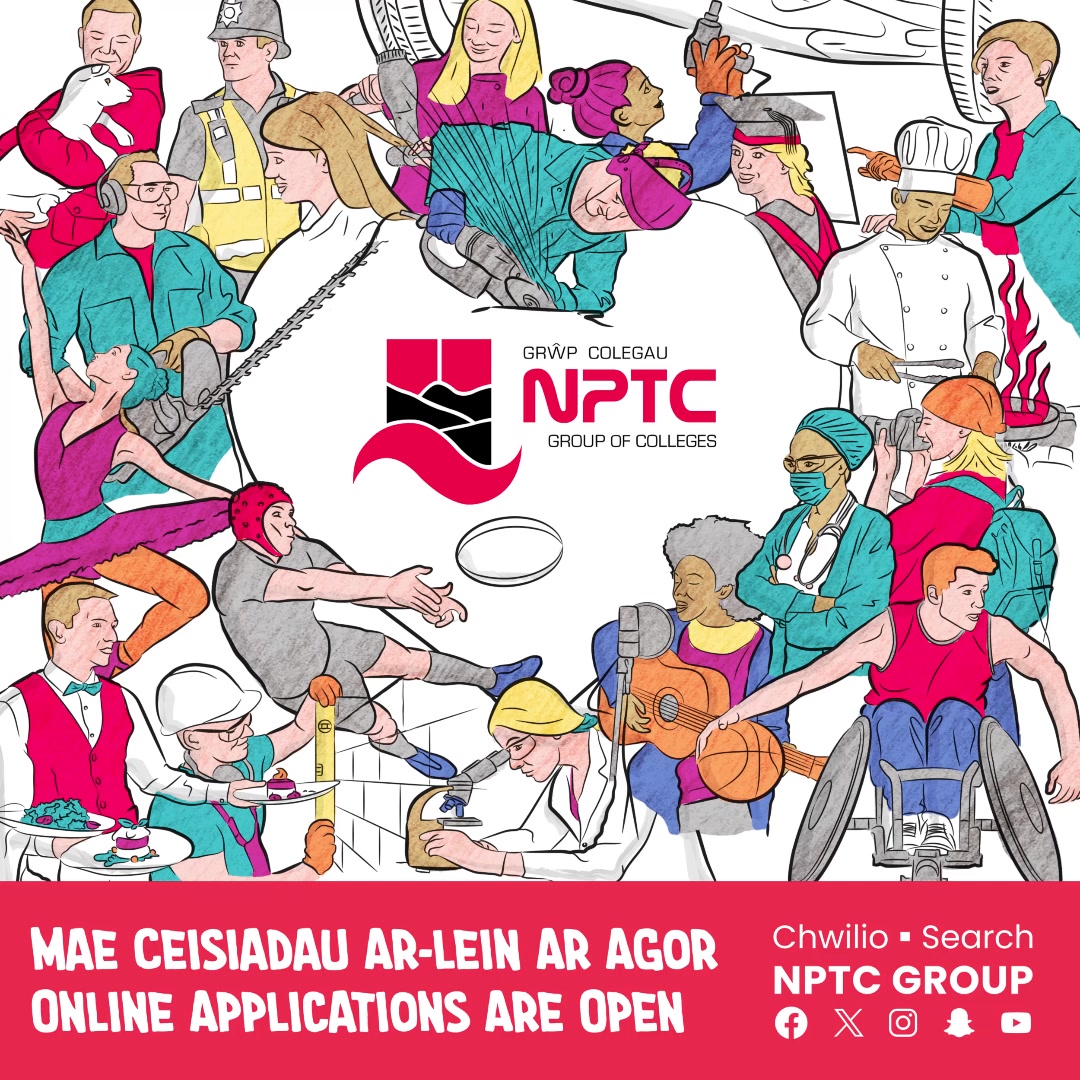 Grŵp Colegau NPTC Group of Colleges Facebook ad from May 29, 2026