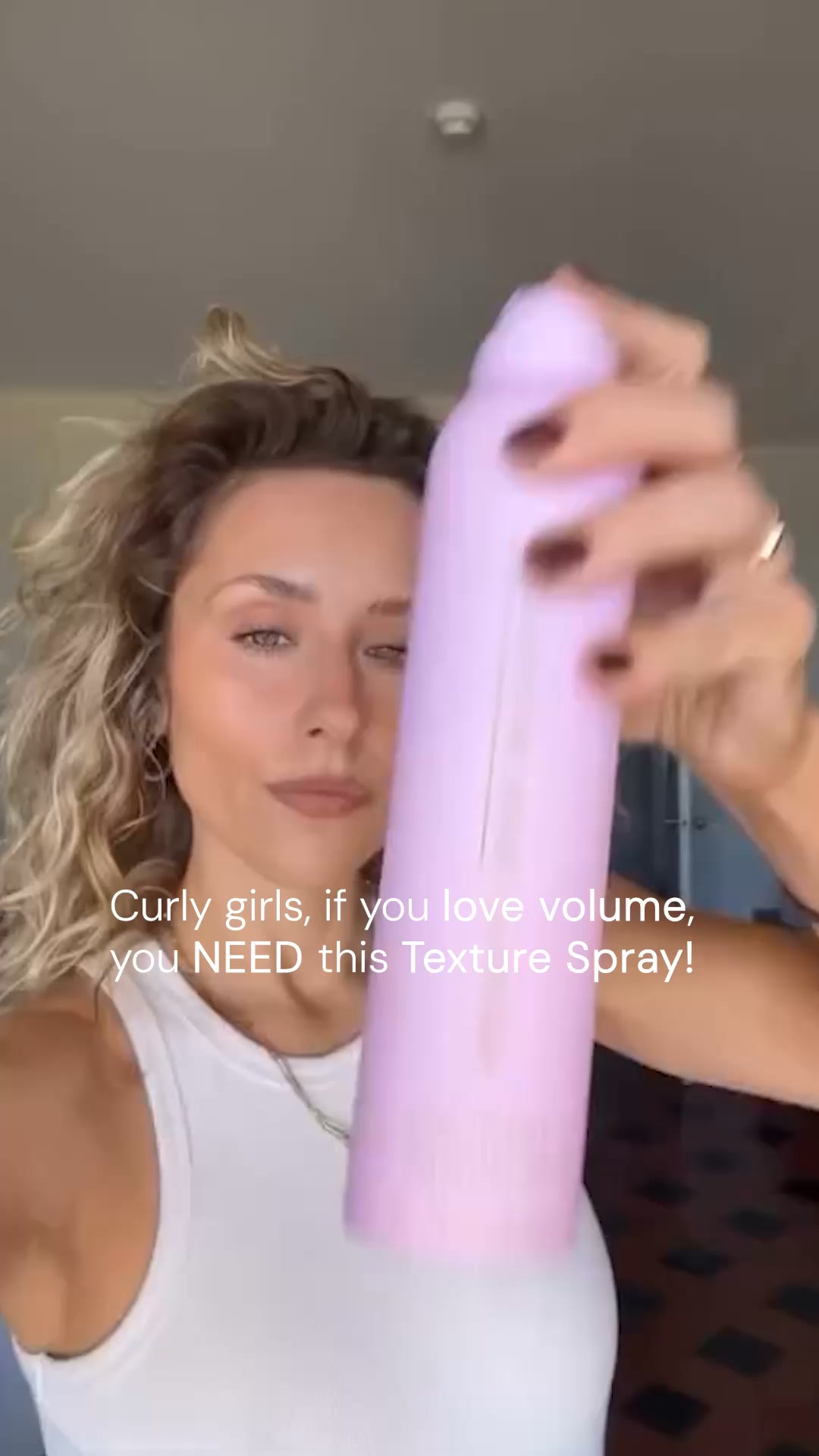 Hair by Sam McKnight Facebook ad: Trending now: Cool Girl Texture Mist