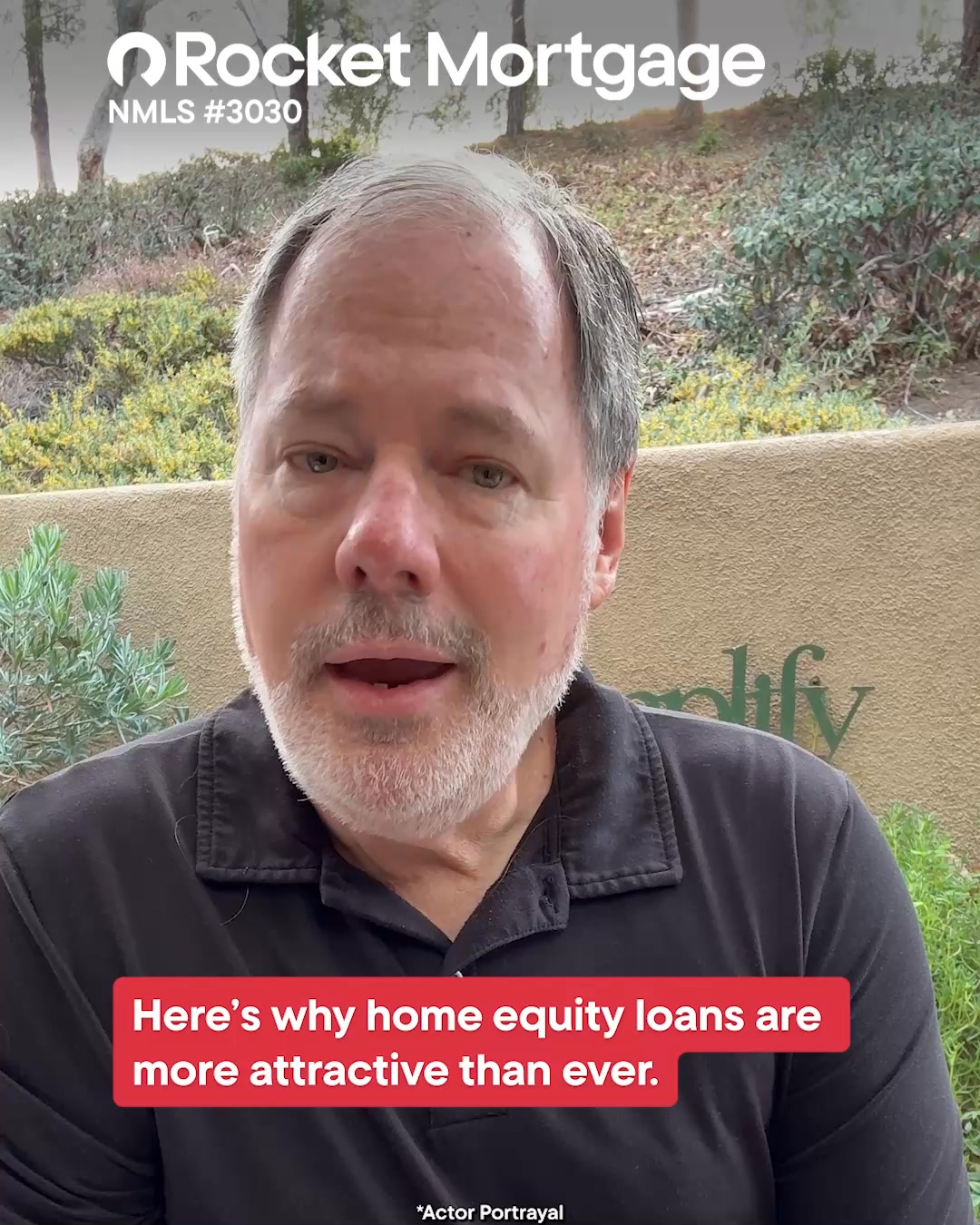 Rocket Facebook ad: 15-Year HELOAN: check with no credit hit