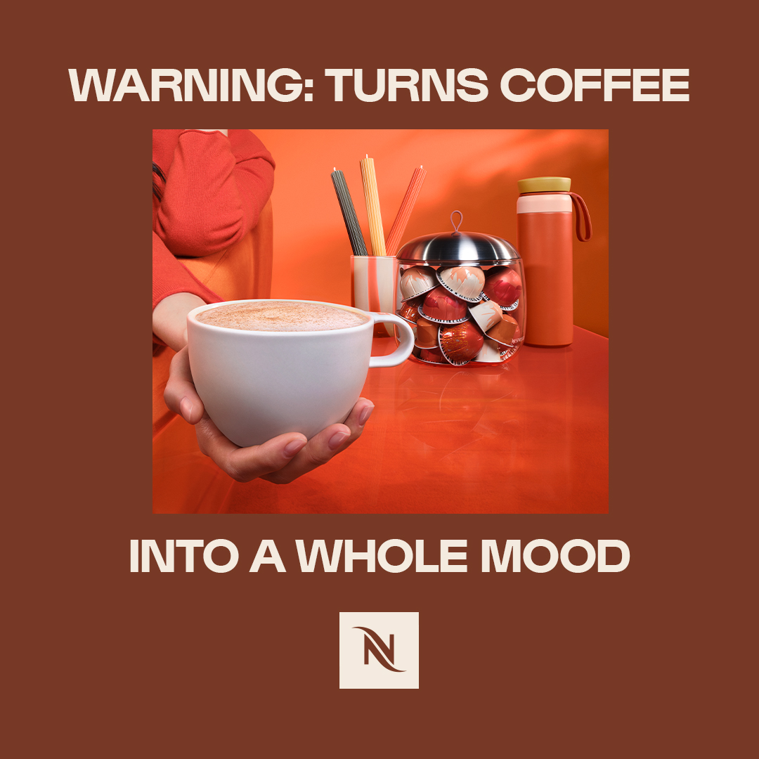 Nespresso Facebook ad: The season of cravings is here. Sip it up today!