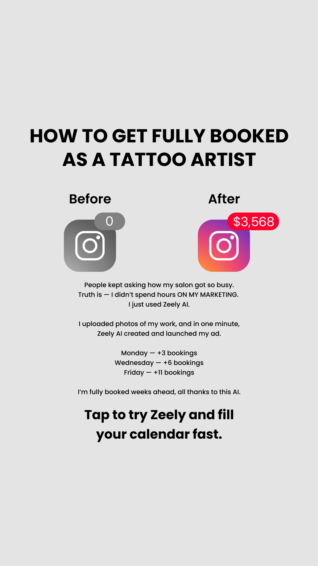 Zeely Facebook ad