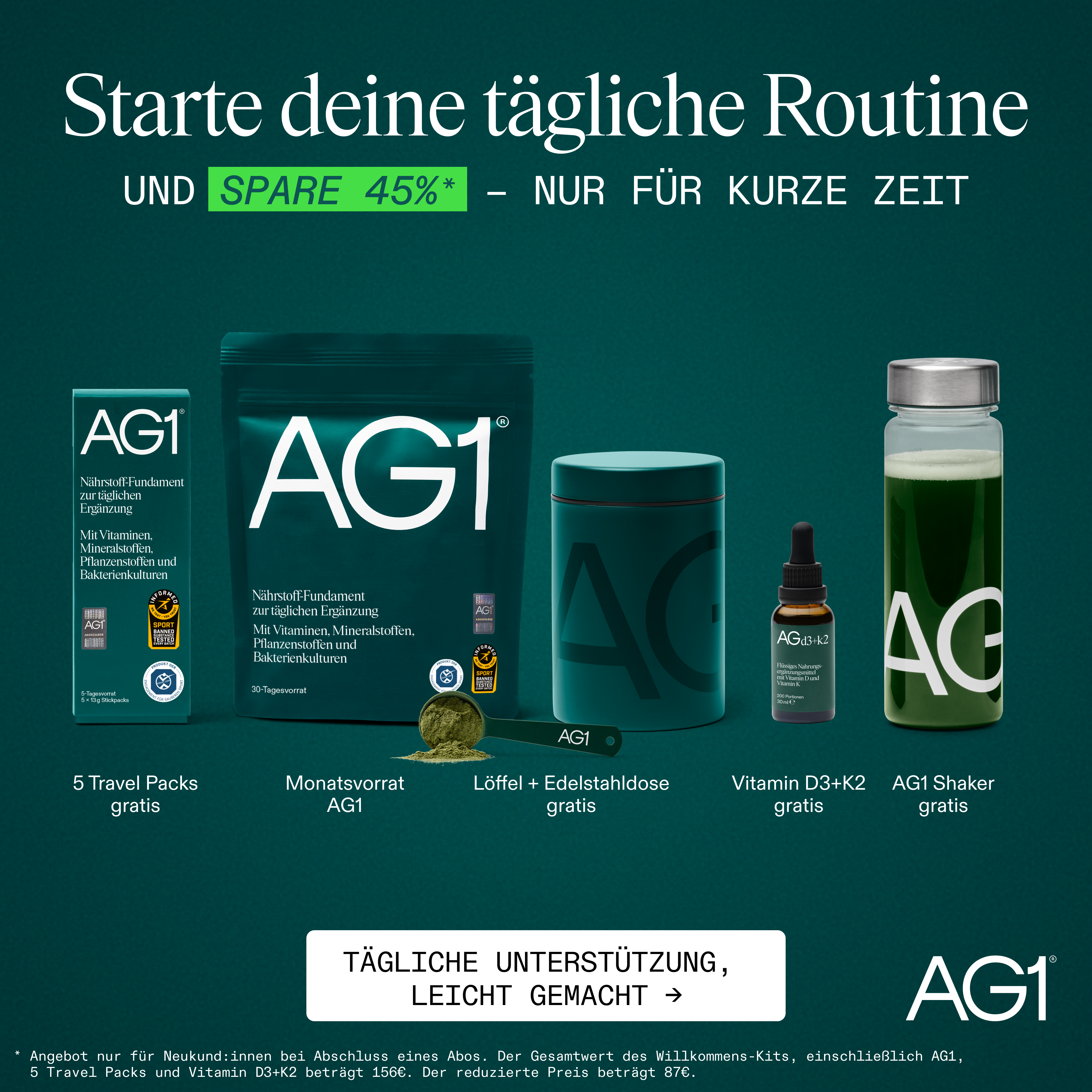 AG1 Deutschland Facebook ad