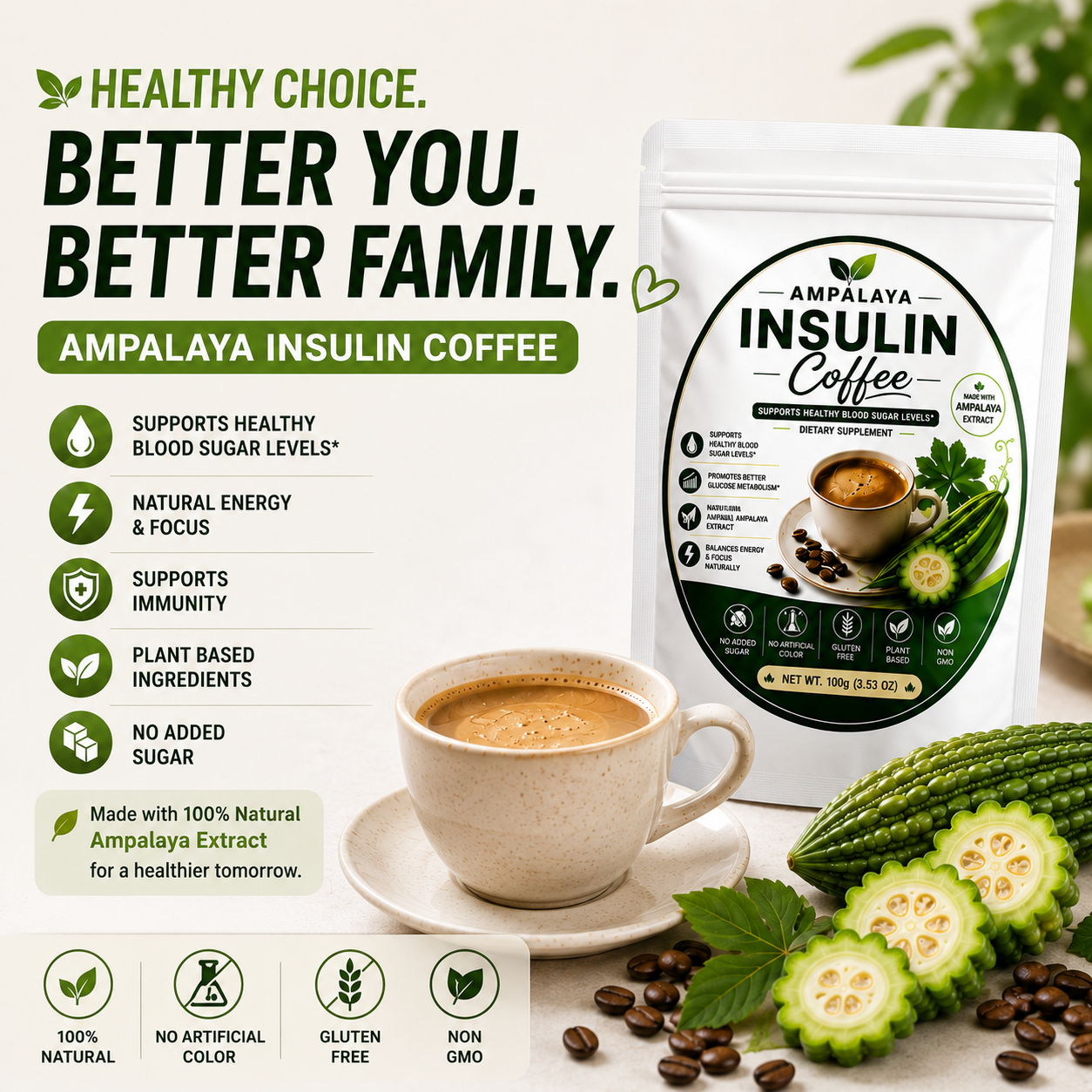 Ampalaya Herbal Coffee Facebook ad