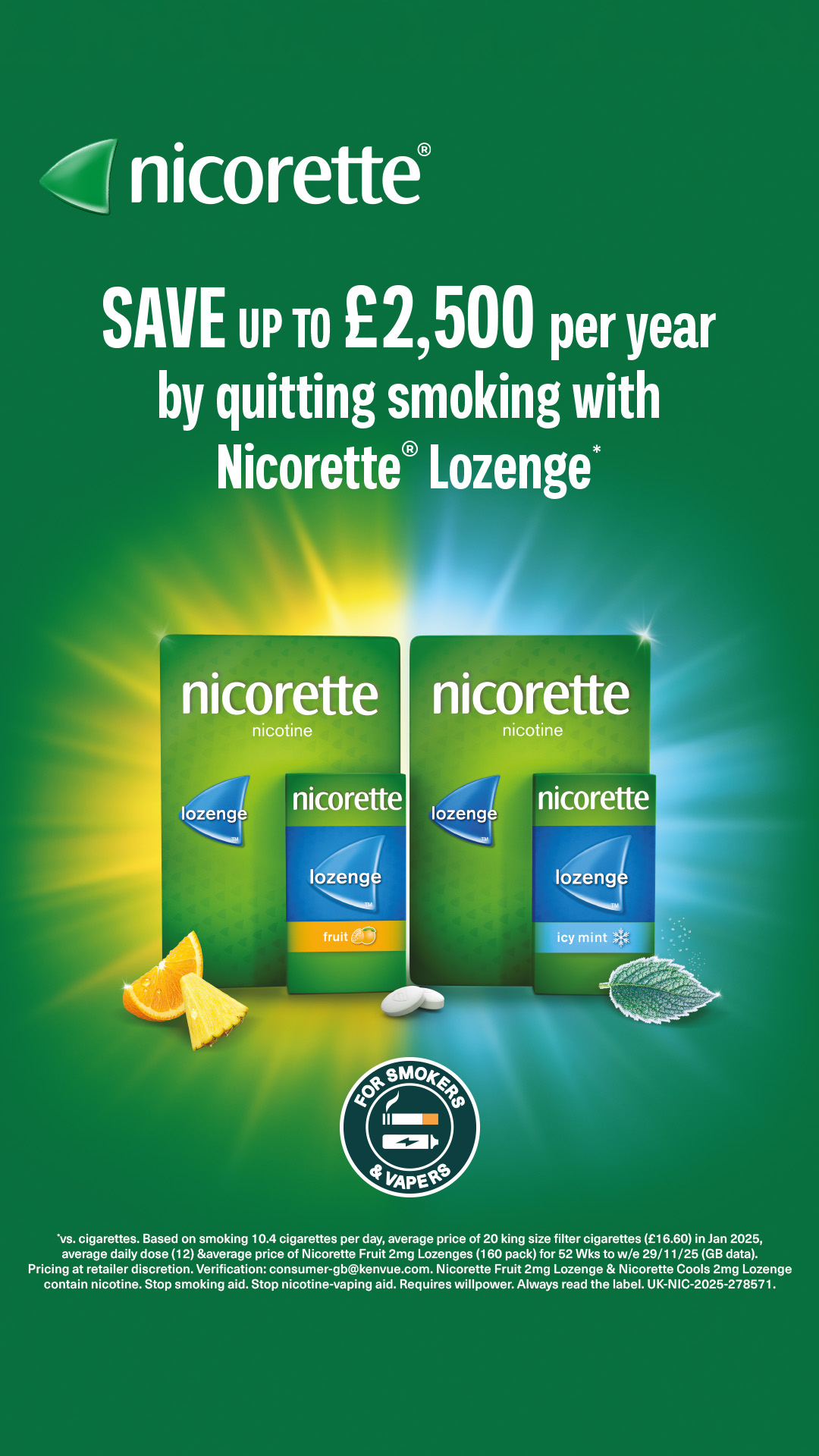 Nicorette Facebook ad from May 6, 2026