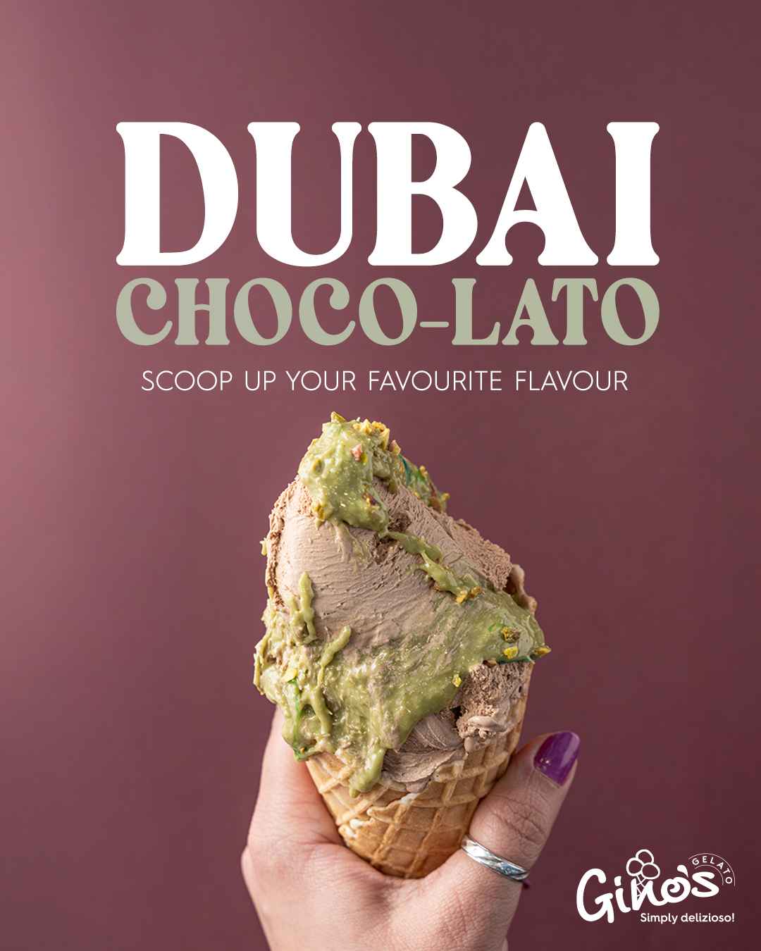 Gino's Gelato Facebook ad