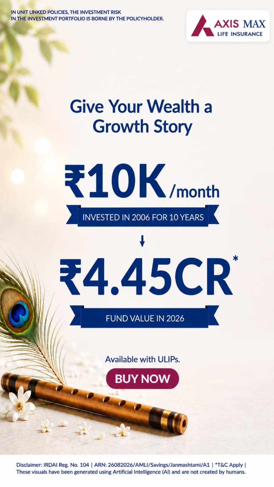 Axis Max Life Insurance Facebook ad