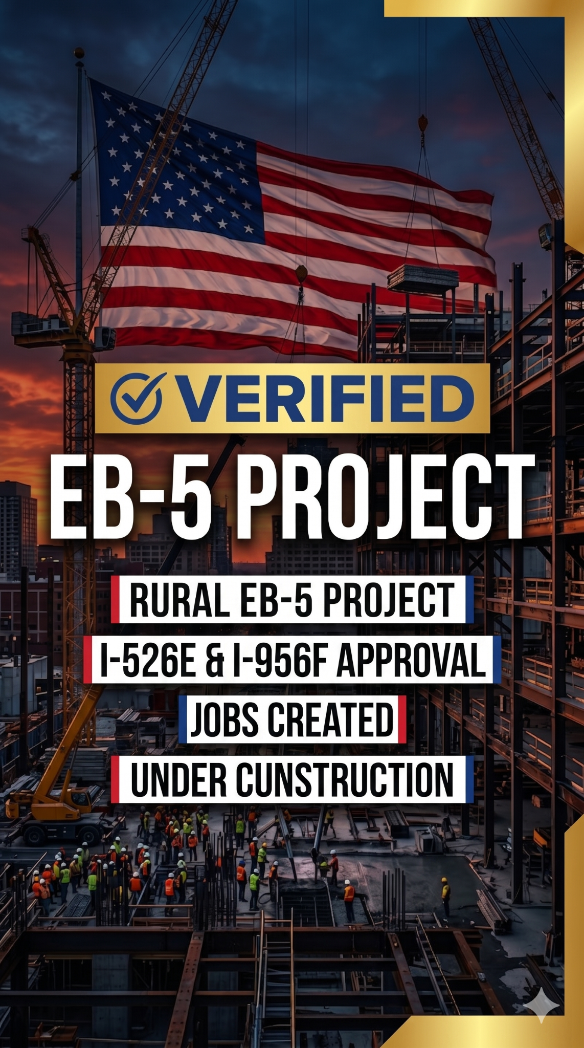 EB-5 Guide Facebook ad from May 8, 2026