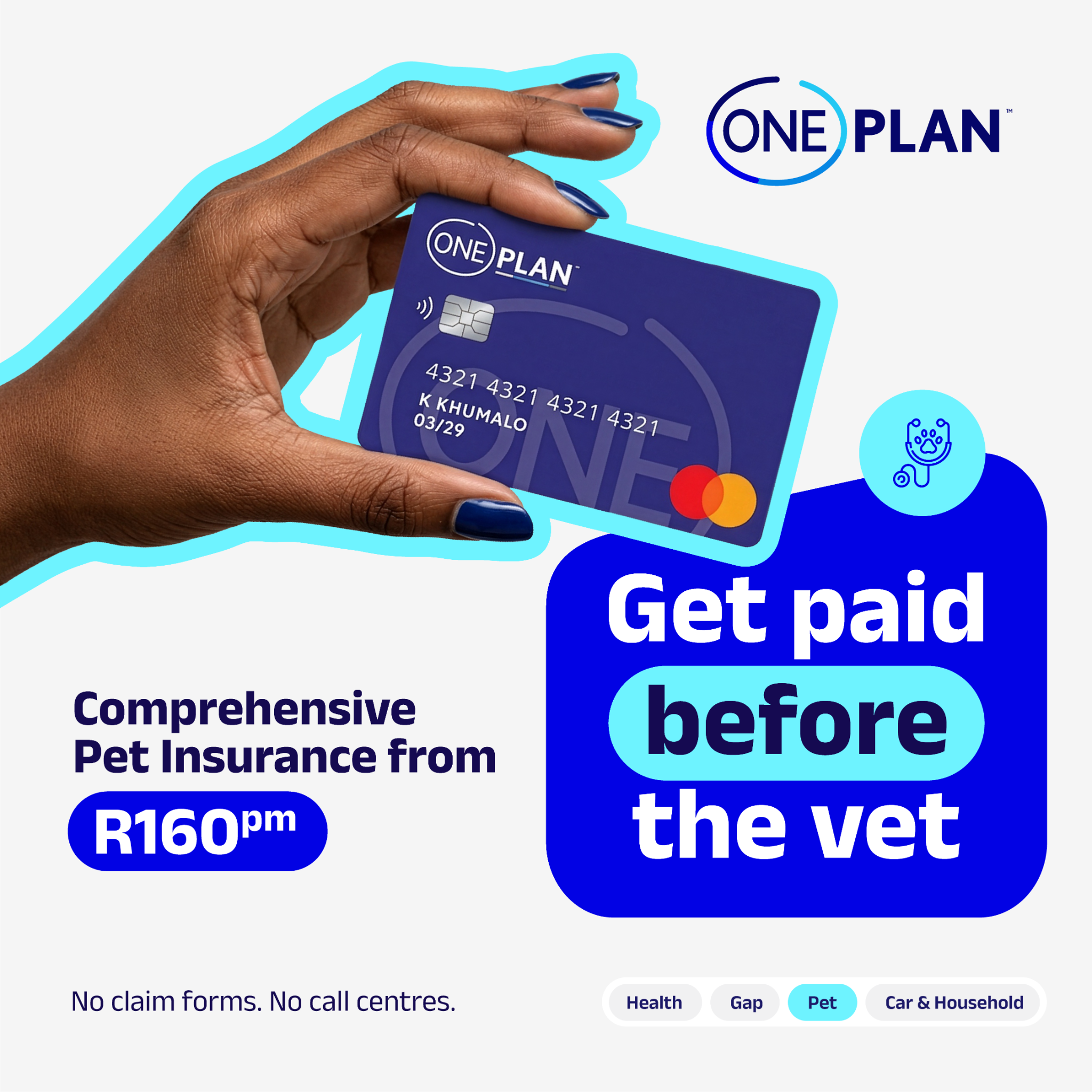 Oneplan Pet Insurance Facebook ad