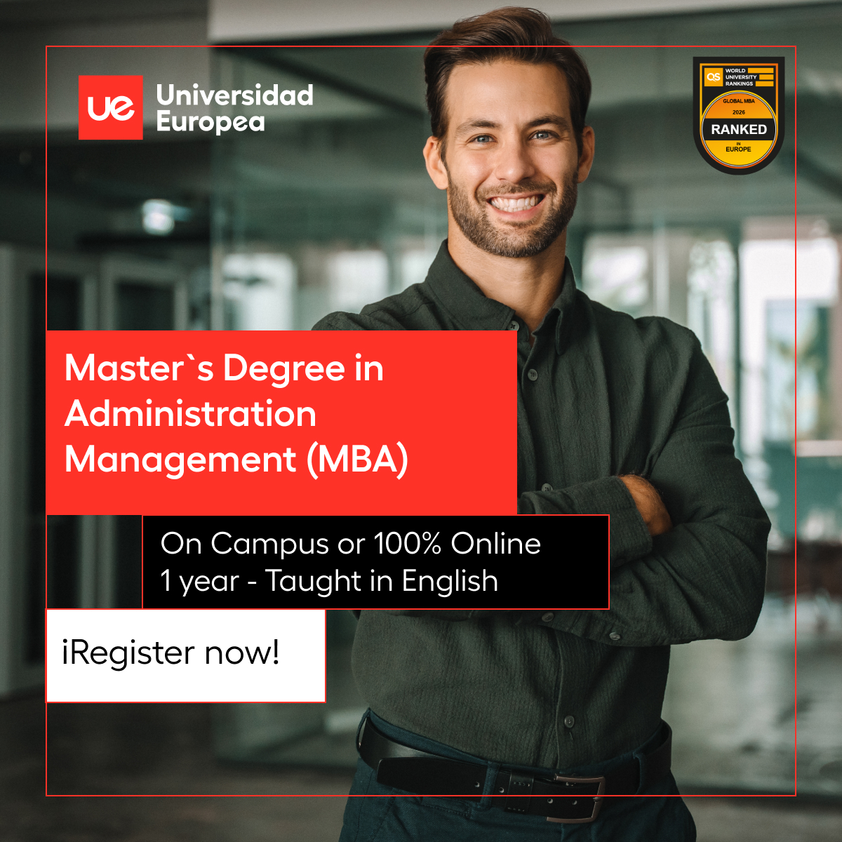 Universidad Europea Facebook ad