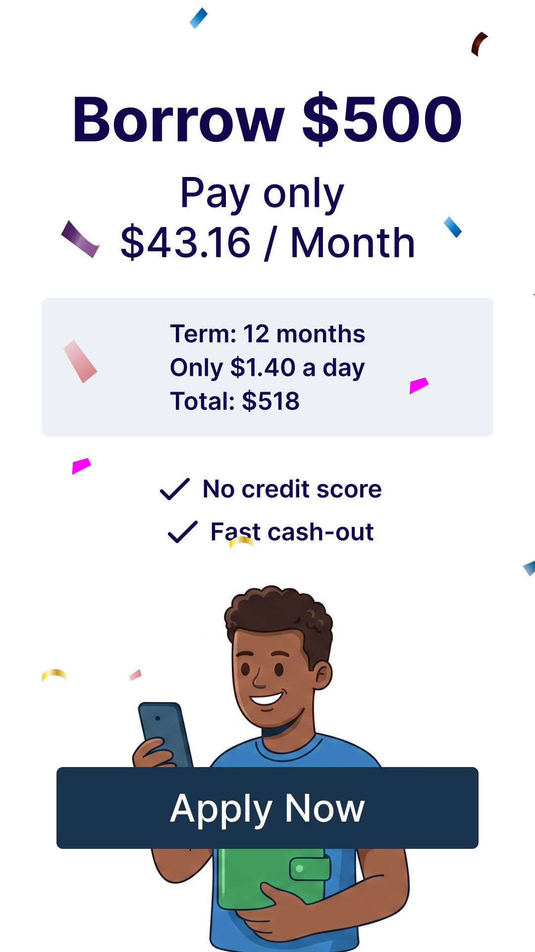 Cash Advance App Facebook ad