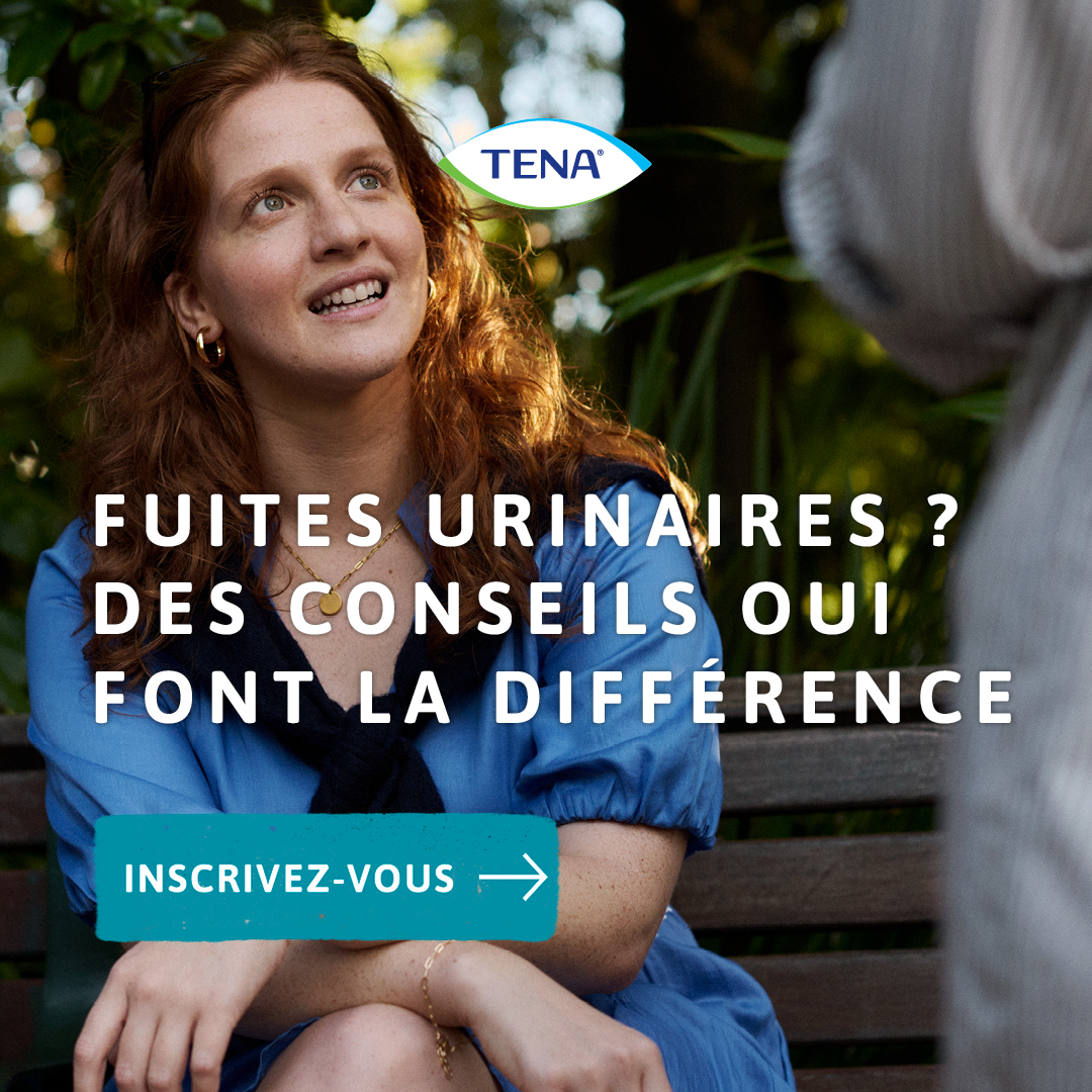 My TENA Be Facebook ad: Fuites urinaires?