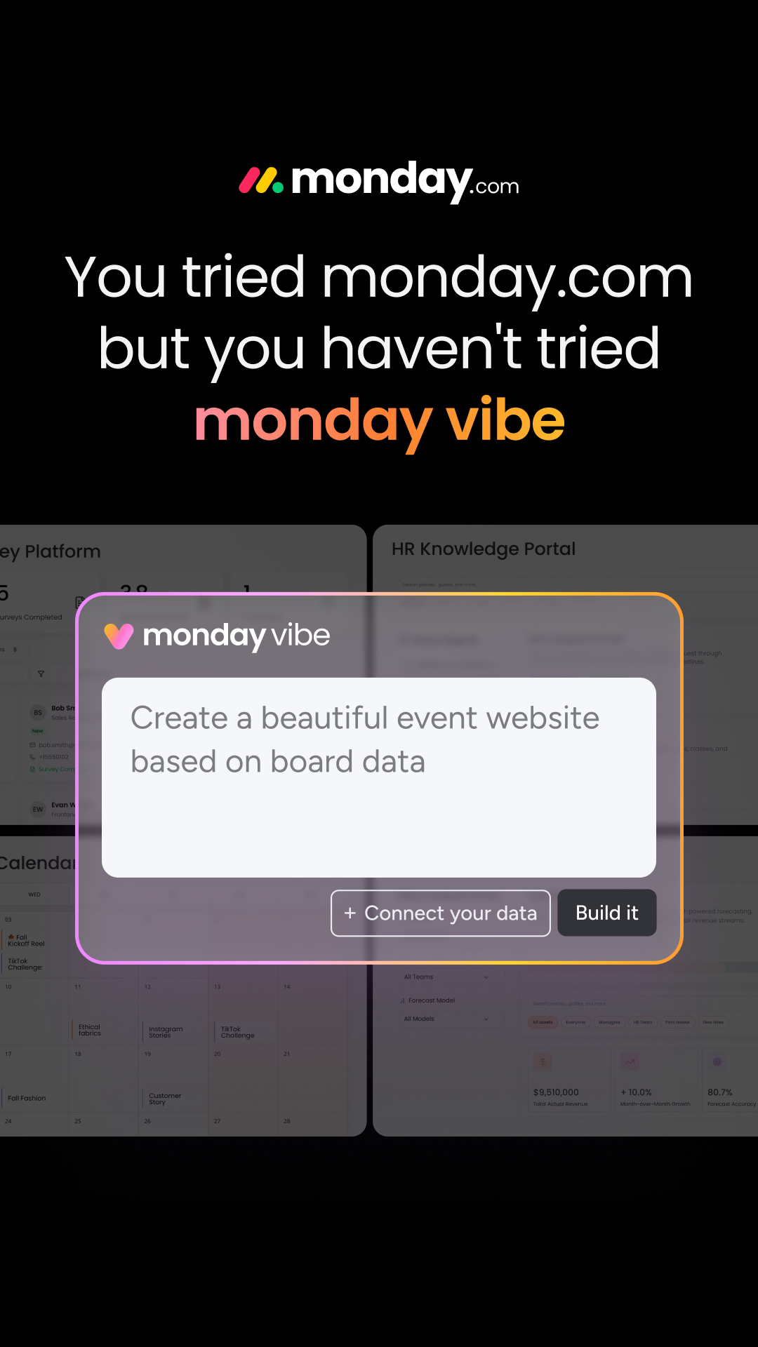 monday.com Facebook ad
