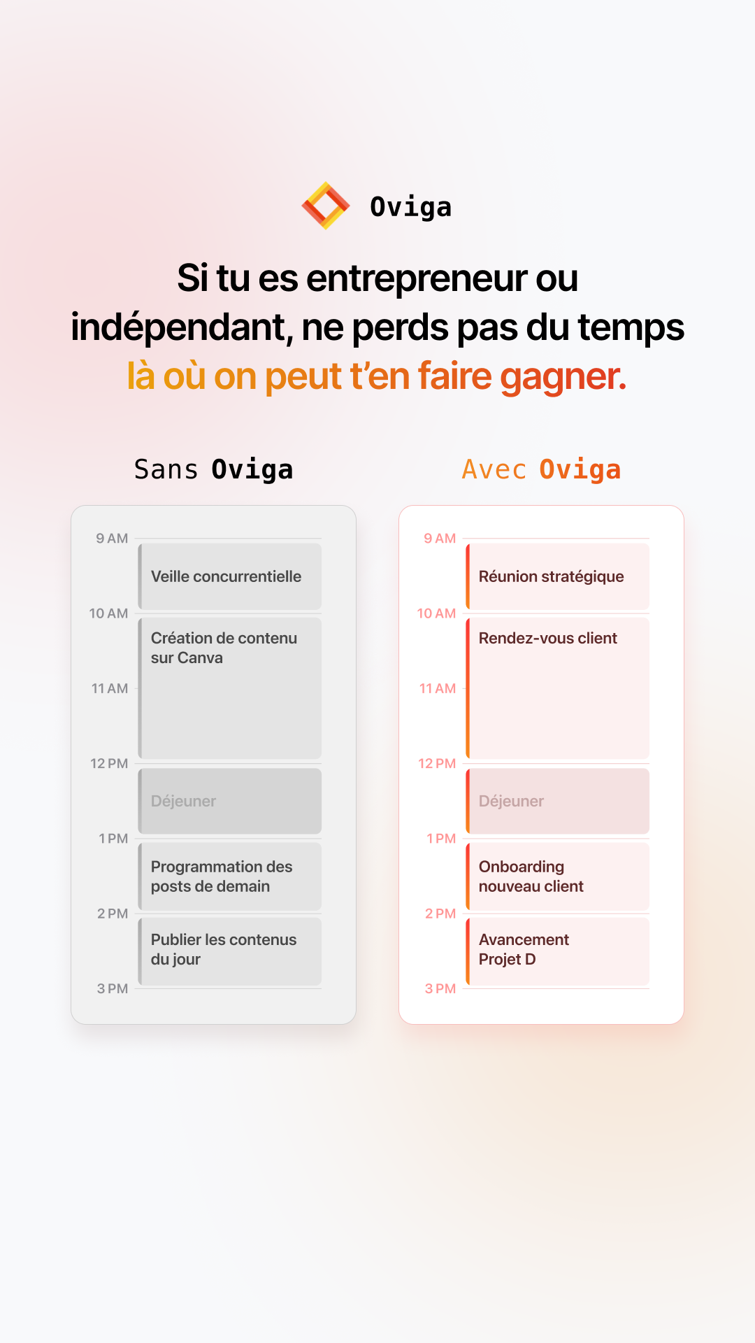 Oviga Facebook ad from May 18, 2026