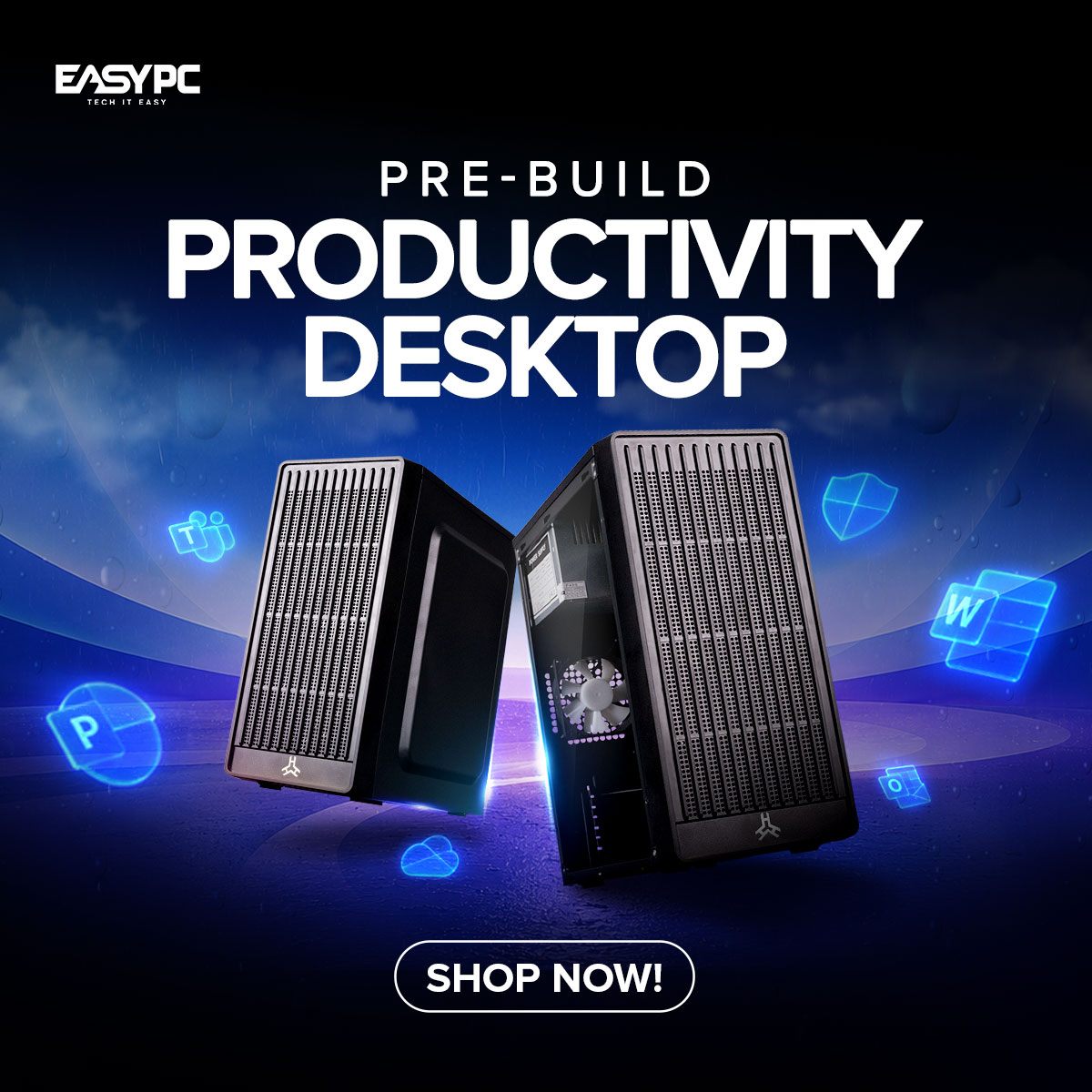 EASY PC Facebook ad: PRE-BUILD PRODUCTIVITY DESKTOP - UPDATED SEPT 2026