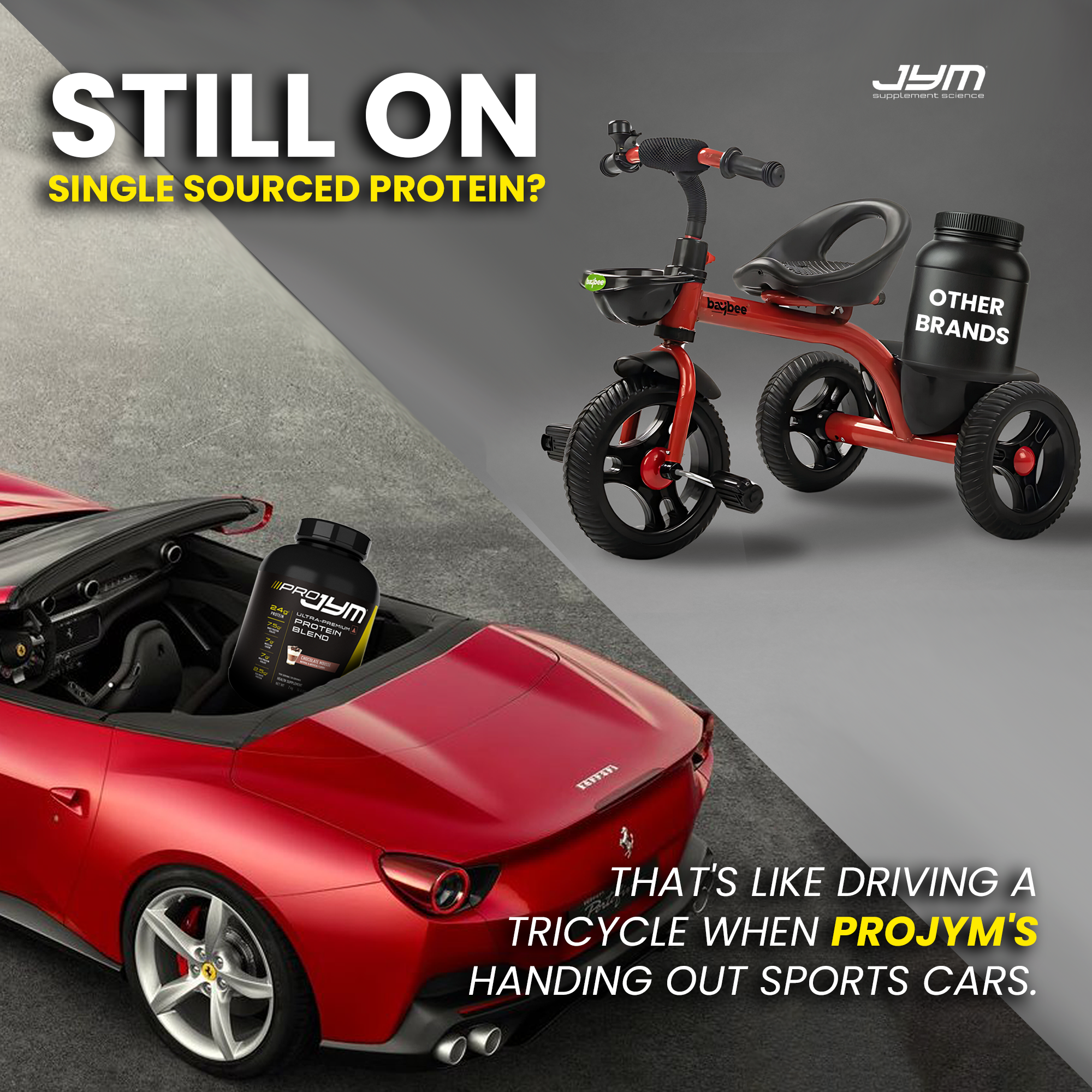 JYM Supplements Science India Facebook ad