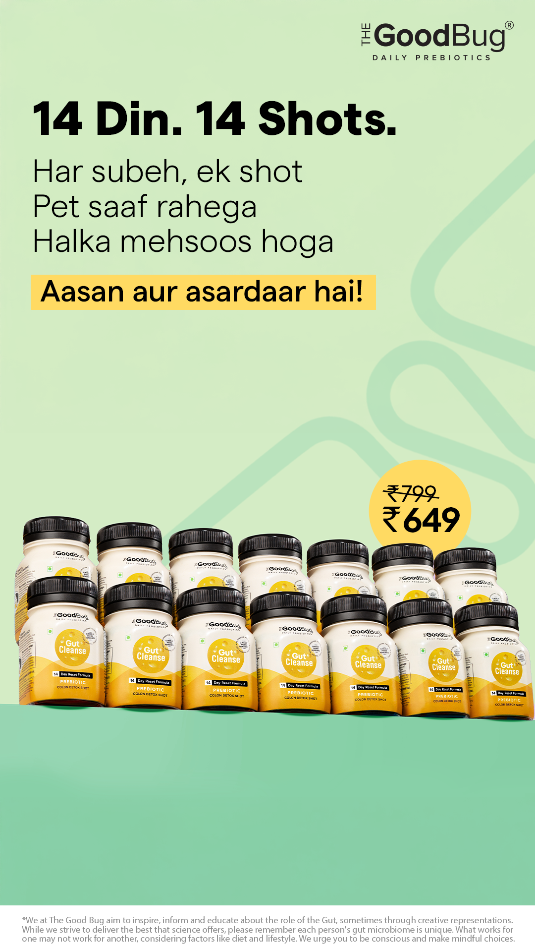 Gut cleanse by The Good Bug Facebook ad