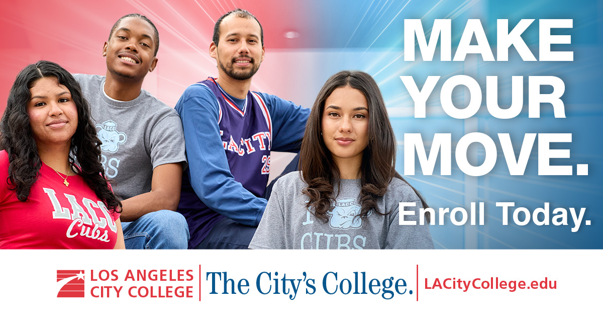 Los Angeles City College - Make Your Move Facebook ad: Move forward & enroll!