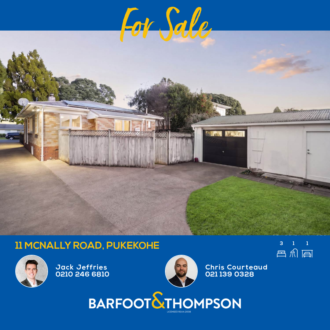 Chris Courteaud Real Estate Facebook ad: 11 McNally Road, Pukekohe