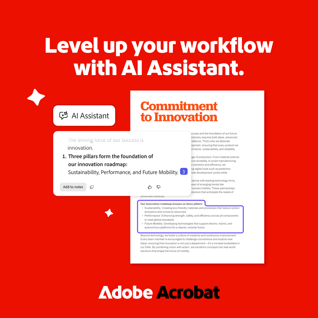 Adobe Acrobat Facebook ad