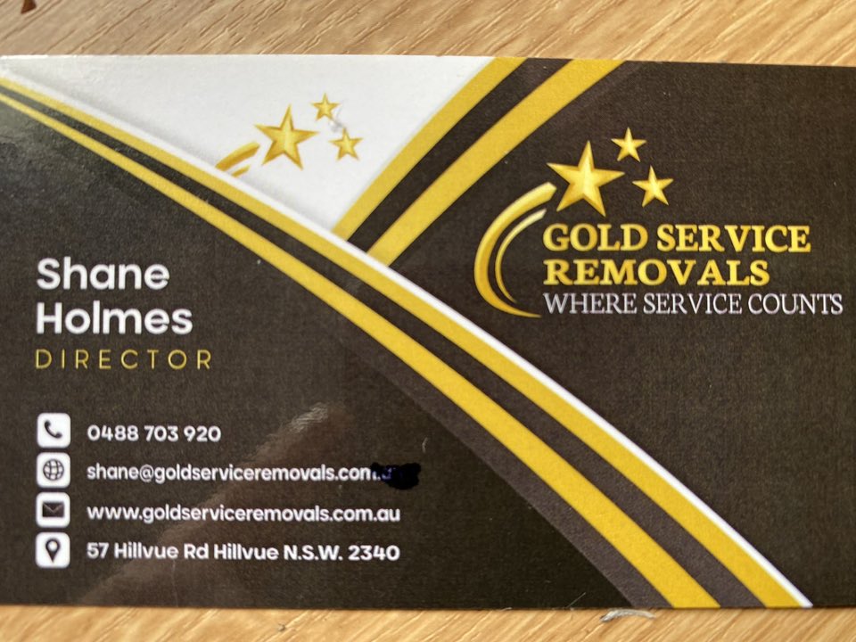 Gold service removals Facebook ad: Gold Service Removals located in Tamworth serving NSW…