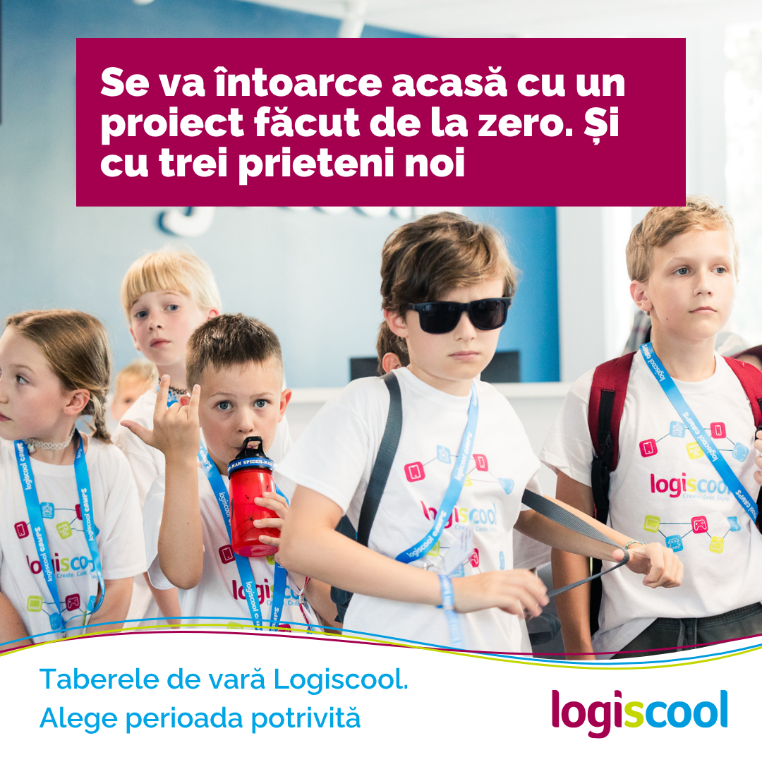 Logiscool Zalău Facebook ad: Cea mai tare aventura educațională a verii!