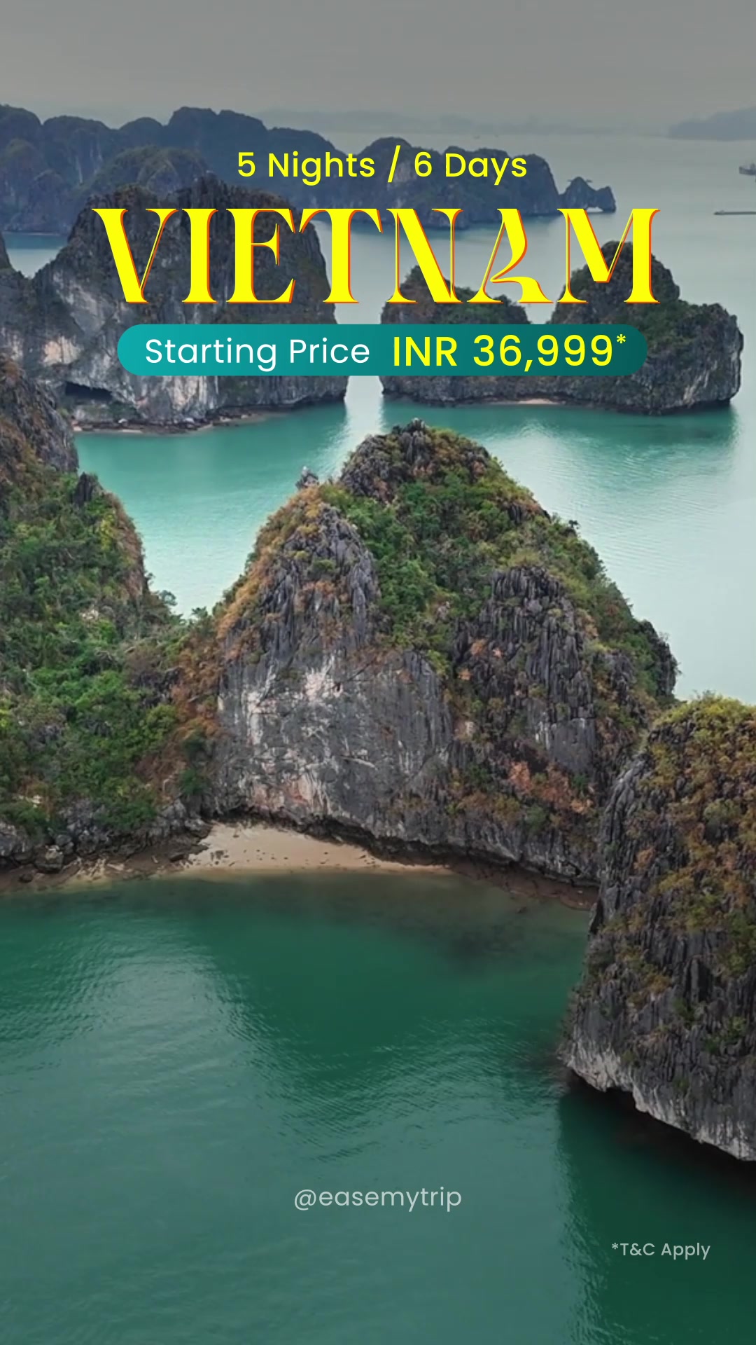 EaseMyTrip.com Facebook ad: Vietnam Calling, Let the Journey Begin!