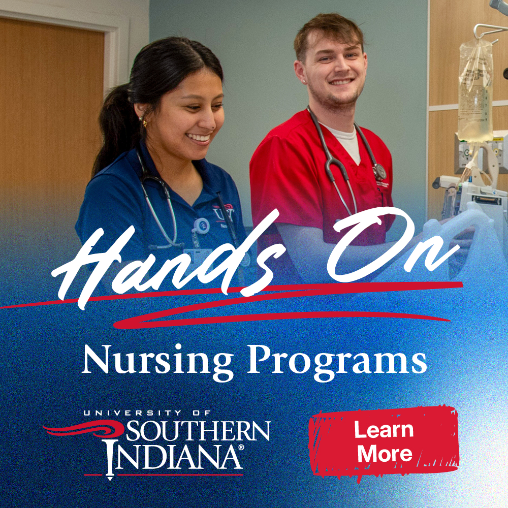 University of Southern Indiana Facebook ad: Take the next step.