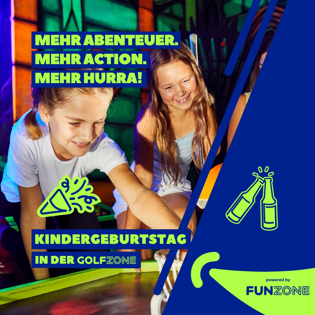 GlowZONE Schwarzlicht Minigolf Facebook ad from Jan 29, 2026