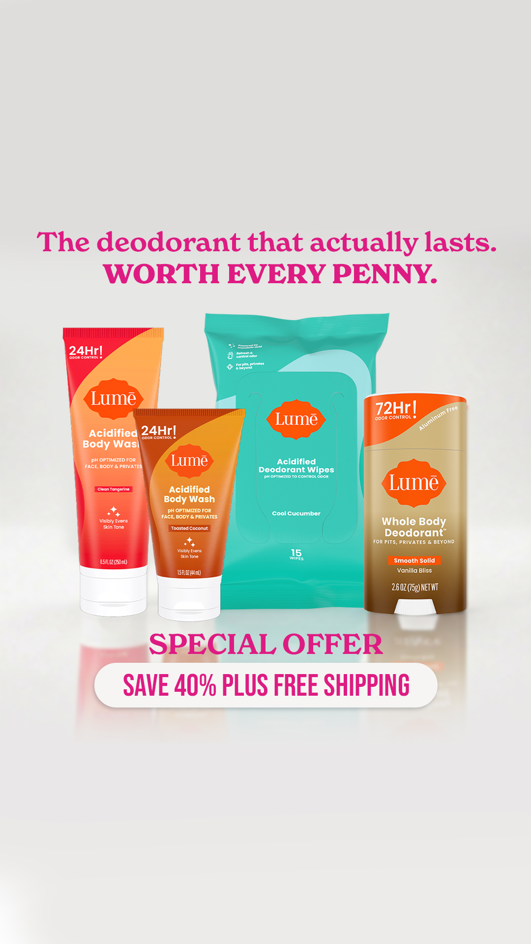 Lume Deodorant Facebook ad