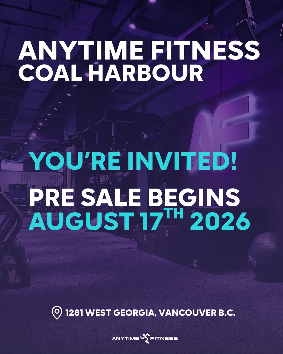 Anytime Fitness Coal Harbour Facebook ad: WE WANT TO MEET YOU