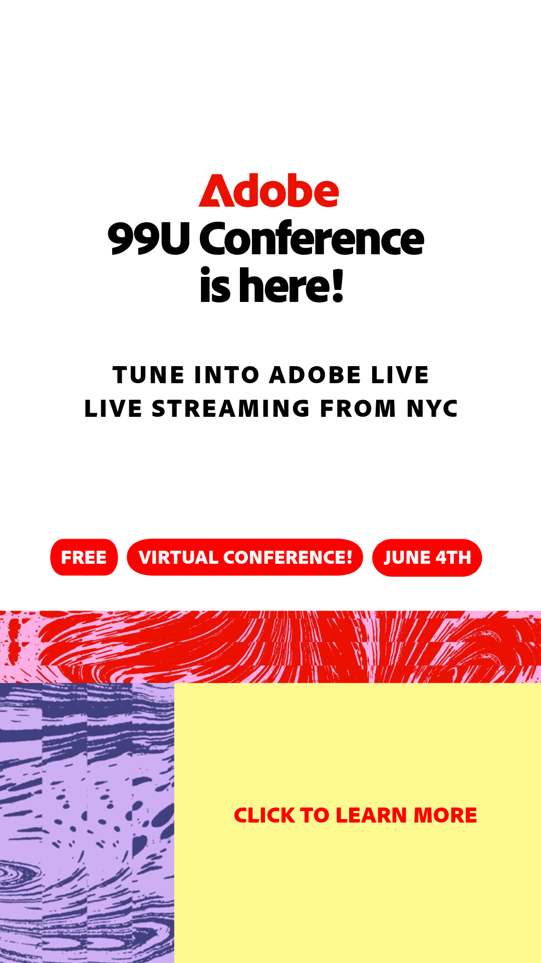 Adobe Live Facebook ad