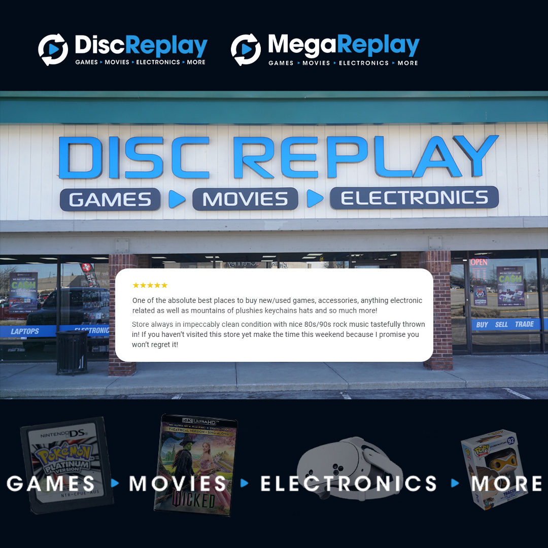 Mega Replay Evansville Facebook ad: Shop Mega Replay For Great Prices on Pre-Owned…