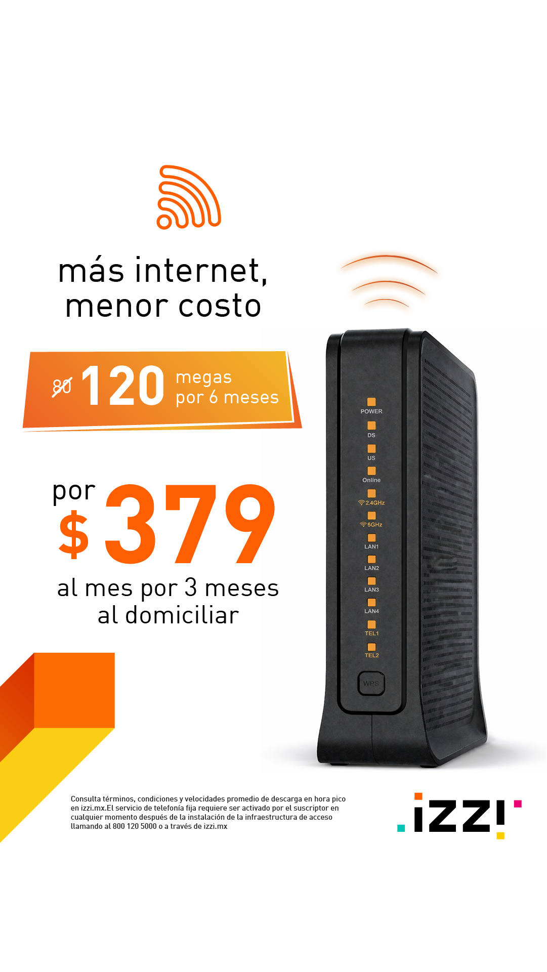 Internet y TV izzi  Facebook ad