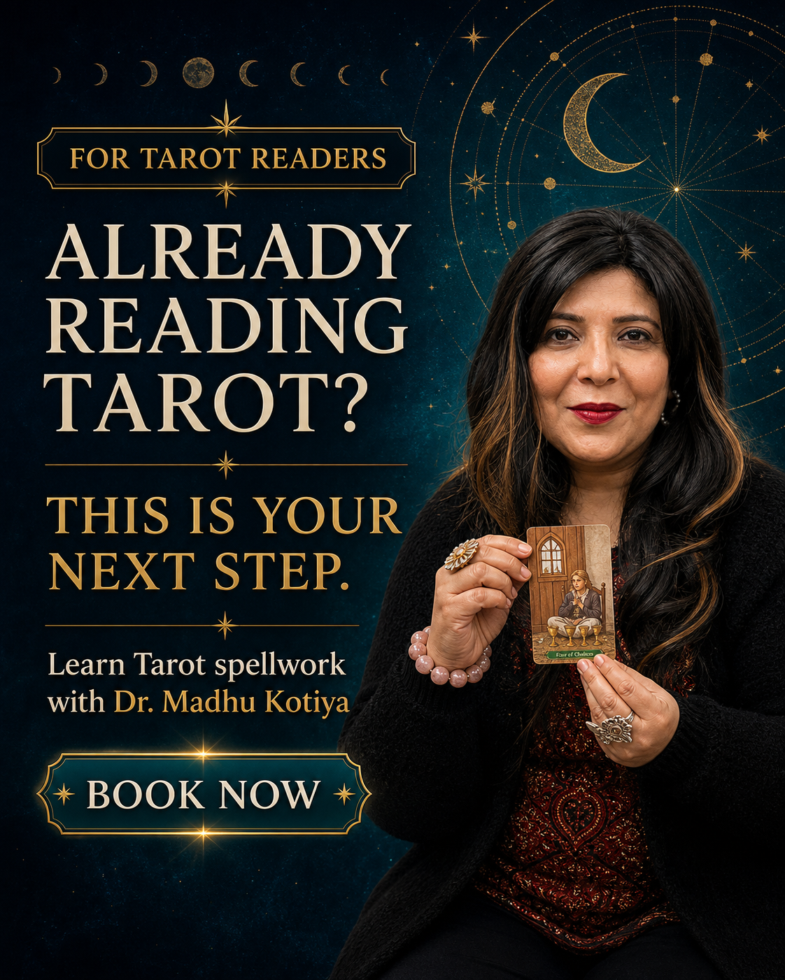 Madhu Kotiyaa Shezaim Facebook ad: Tarot Spells Webinar | Rs. 333