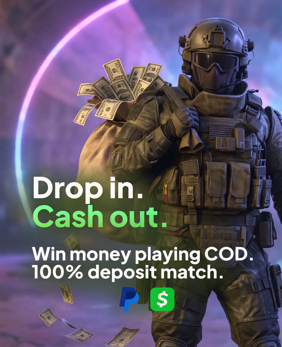 Players' Lounge Facebook ad: 100% Deposit Match