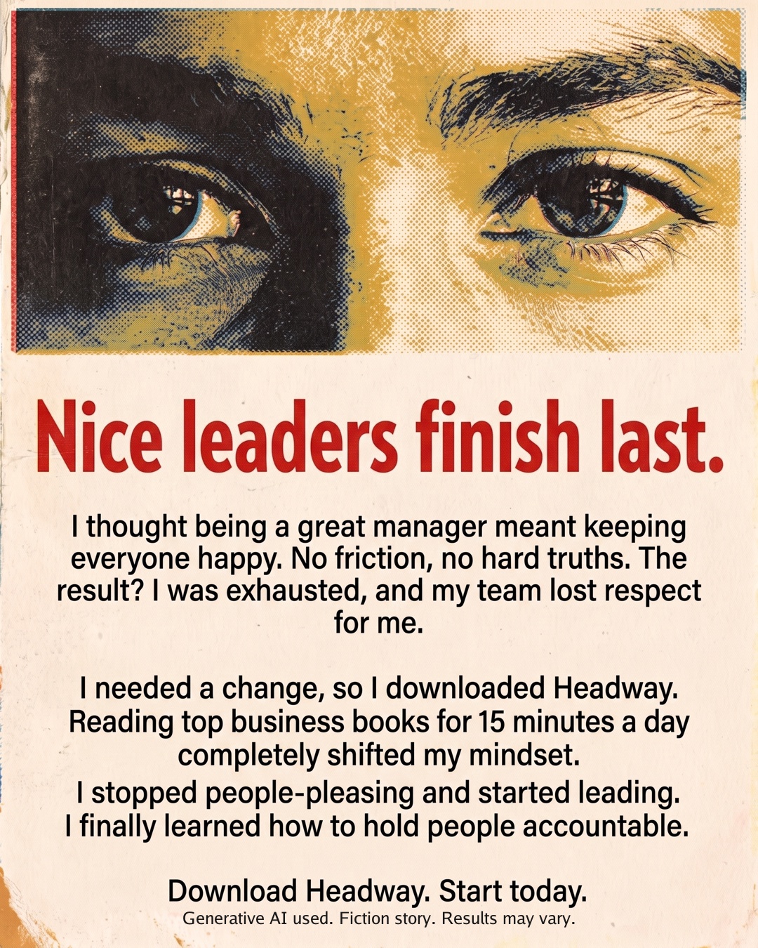 Headway App Facebook ad