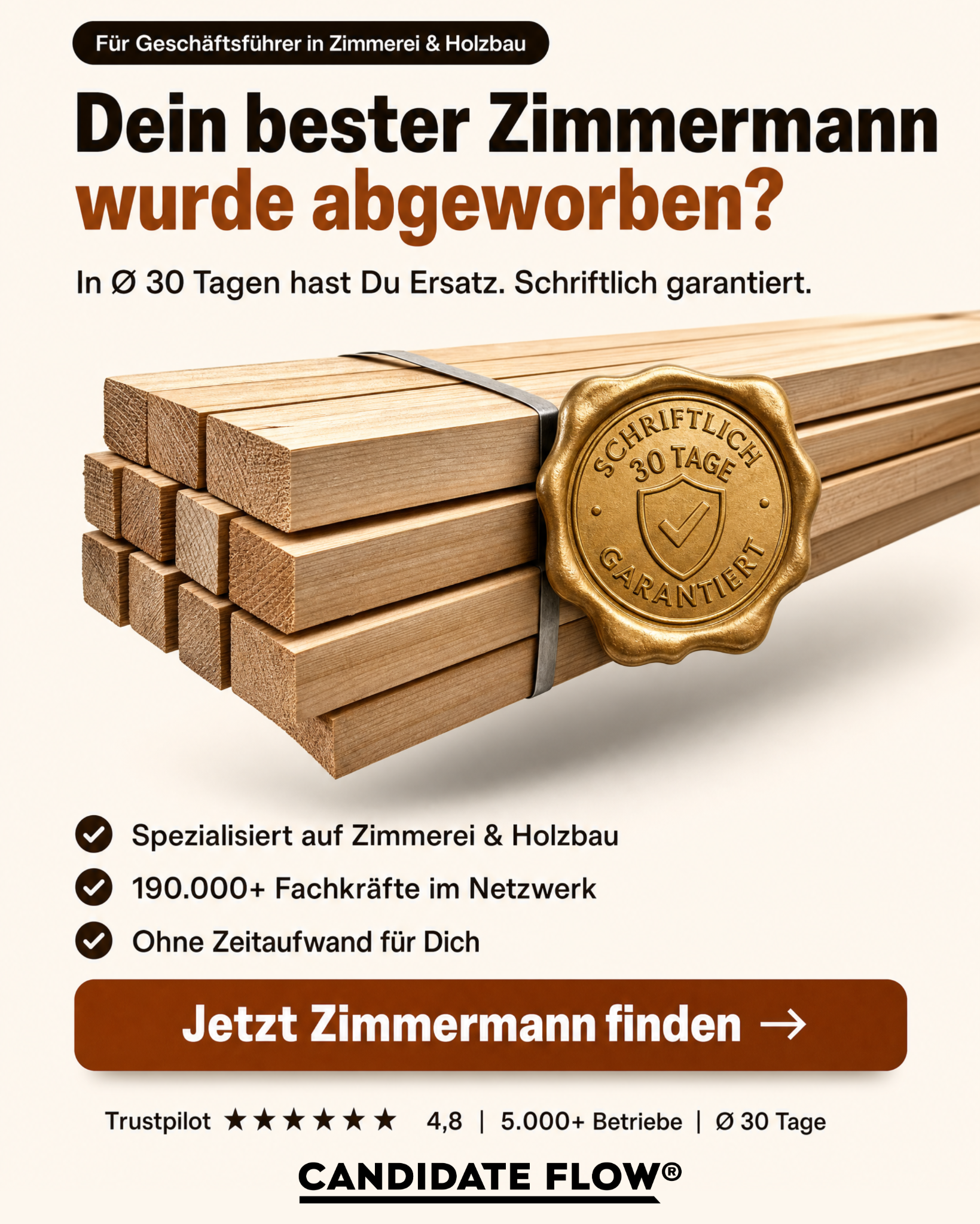 Candidate Flow GmbH - Recruiting Partner für den Mittelstand Facebook ad