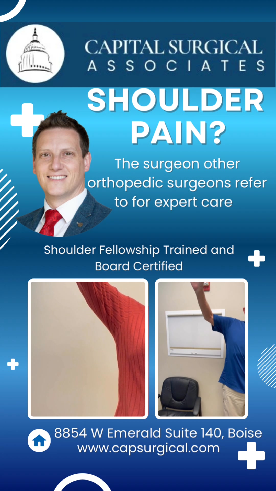 Ryan Applonie, DO, FAAOS Orthopedic Surgeon Facebook ad: Shoulder pain can effect your sports performance, ability…