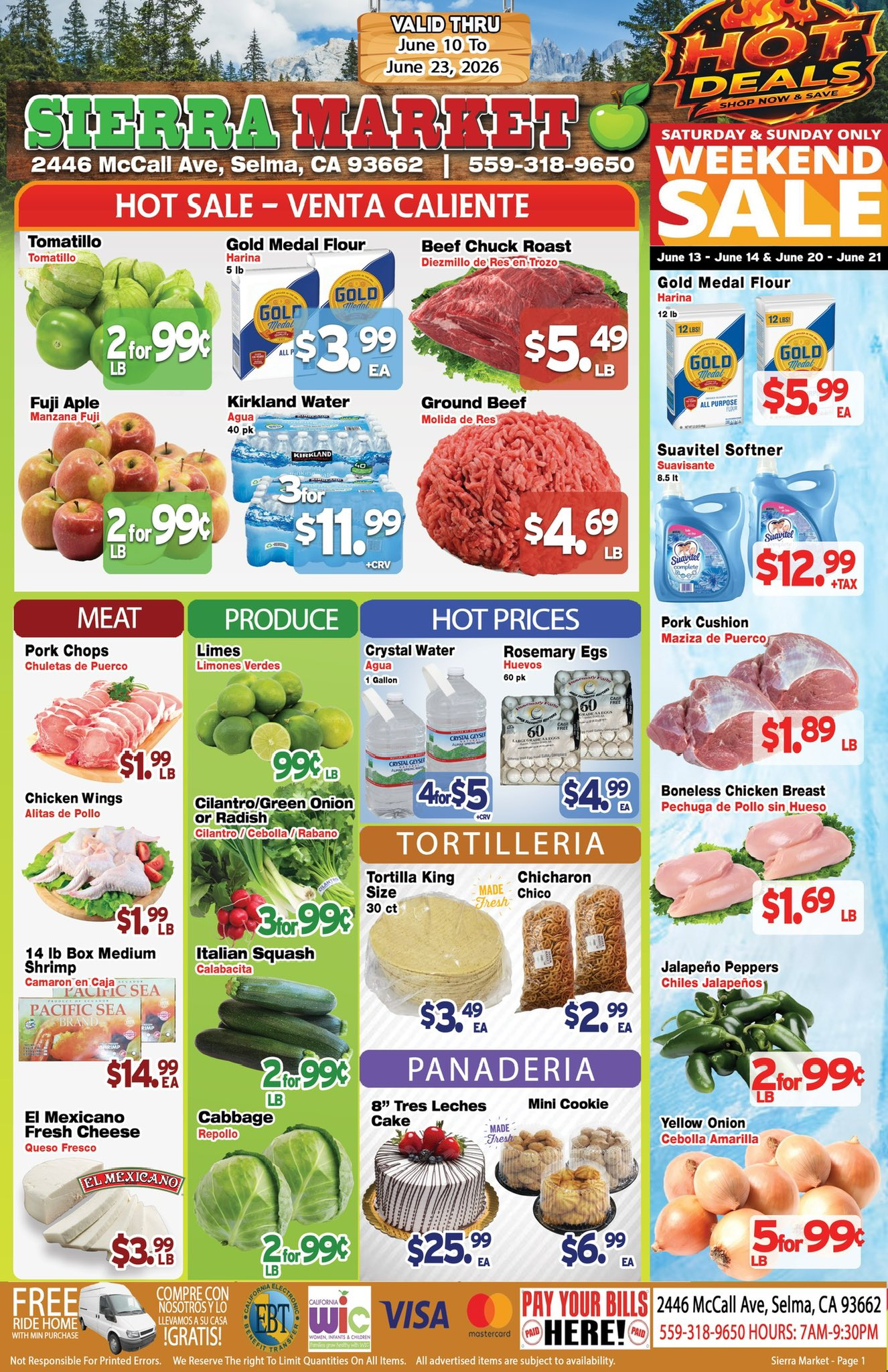 Sierra Market Selma Facebook ad: Sierra Market - Big Savings Are Here!