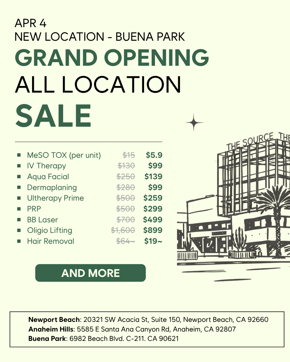 MESO MedSpa Facebook ad: Buena Park Grand Opening Sale, All Locations