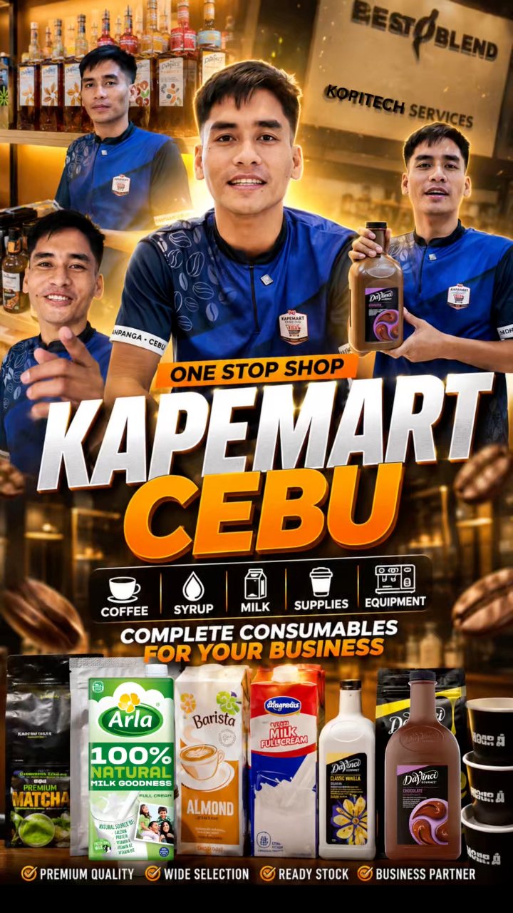 Kapemart Cebu Facebook ad: Your One-Stop Shop for Coffee Supplies and More!