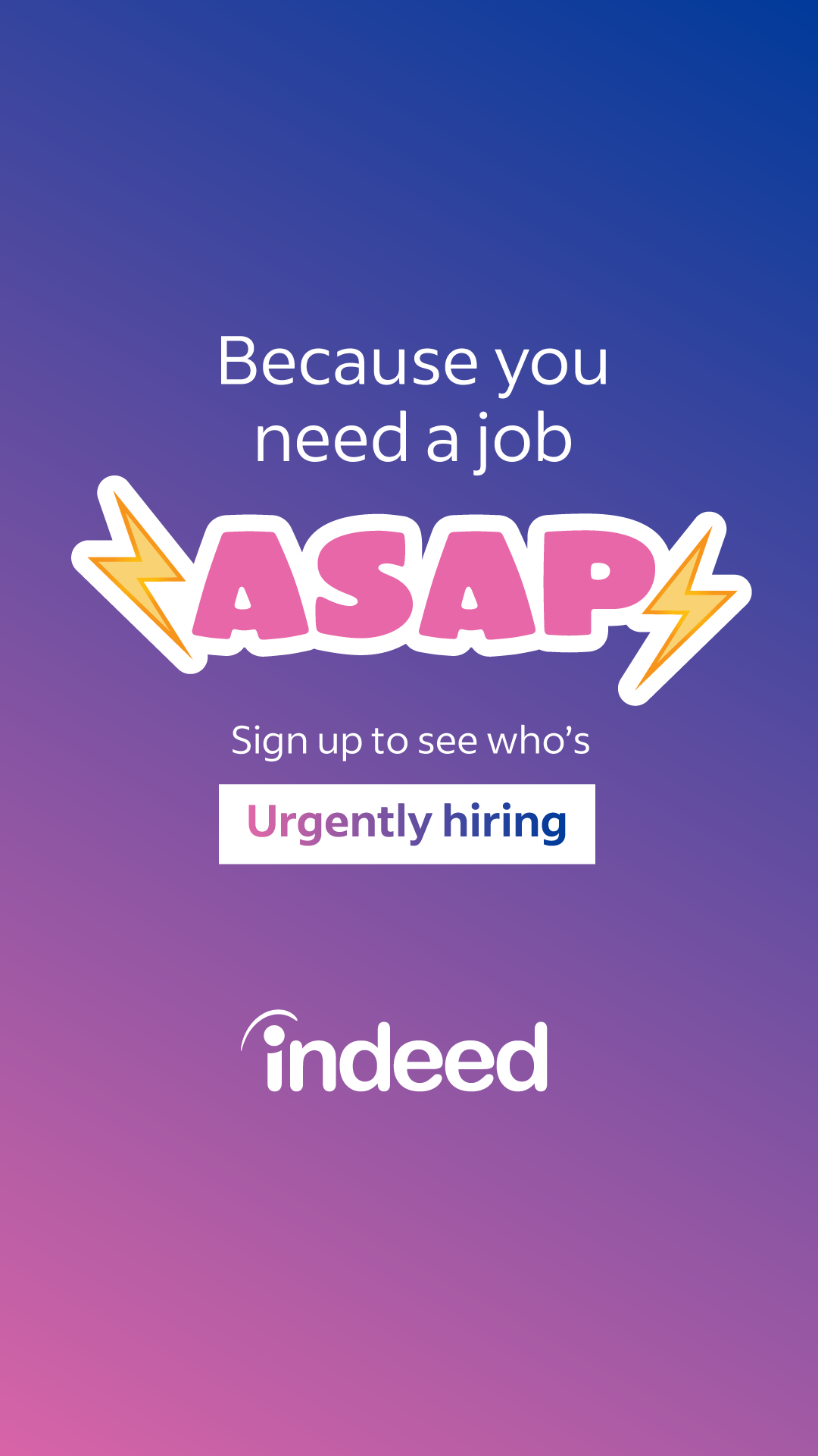 Indeed Facebook ad