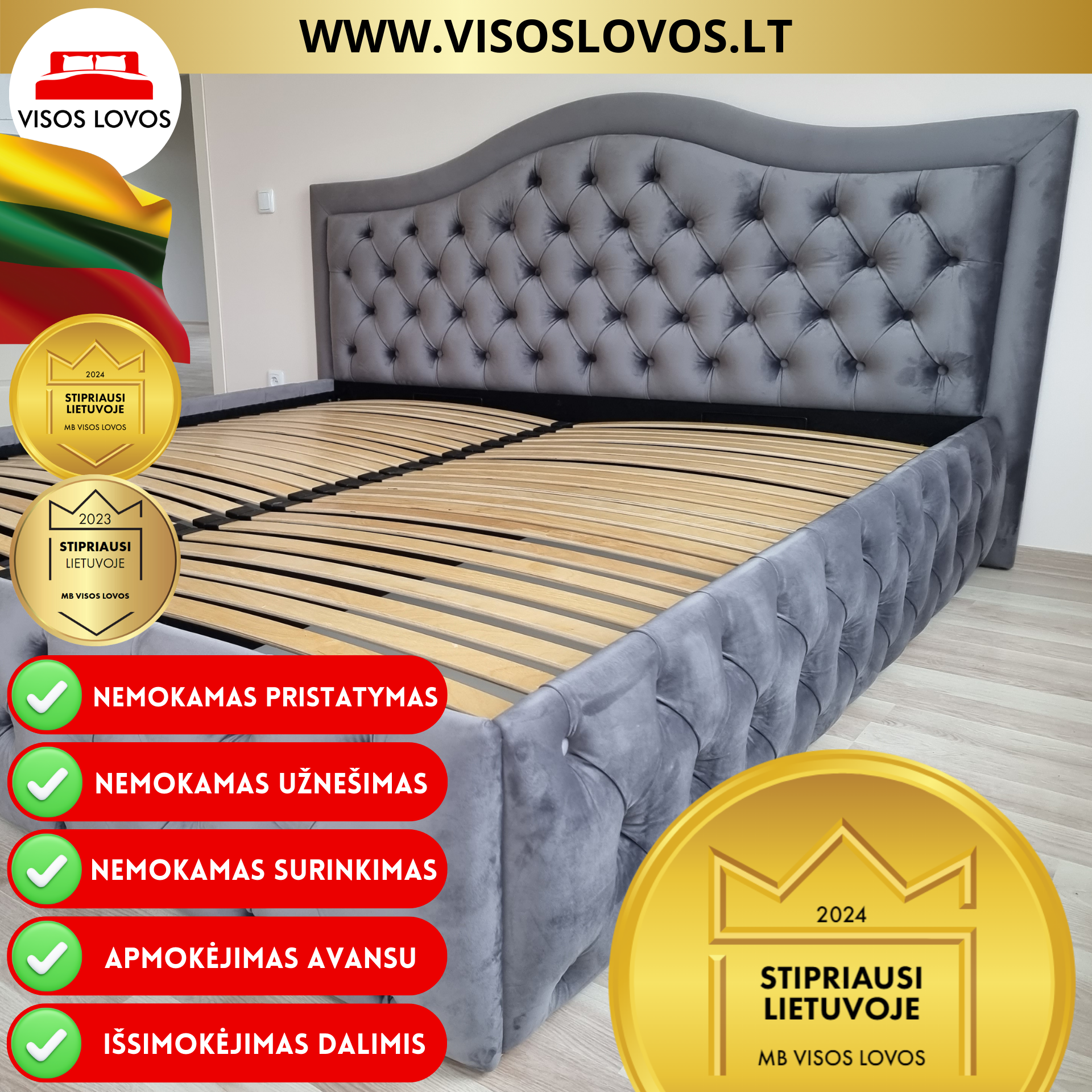 VISOS LOVOS / Miegamojo lovos / Čiužiniai Facebook ad