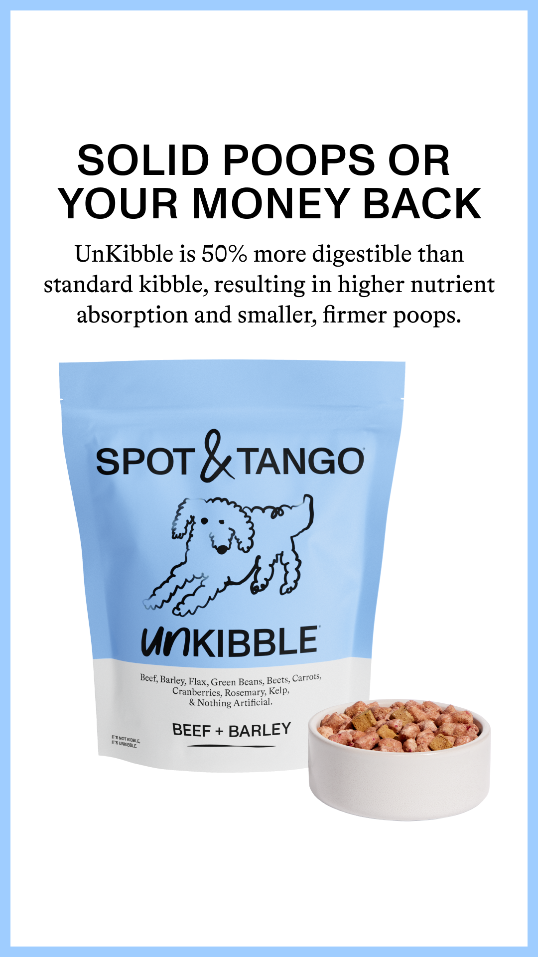 Spot and Tango Facebook ad
