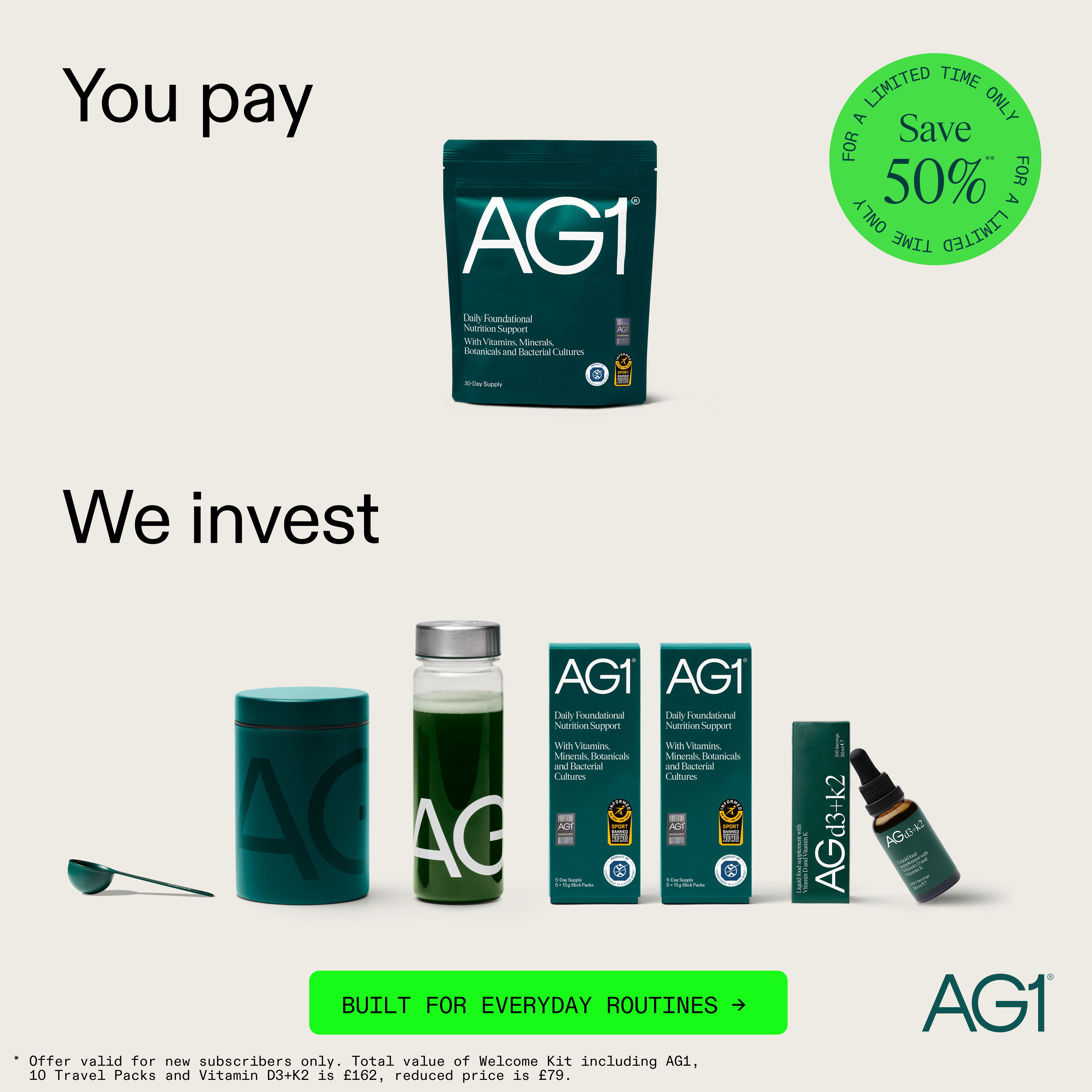 AG1 by Athletic Greens Facebook ad