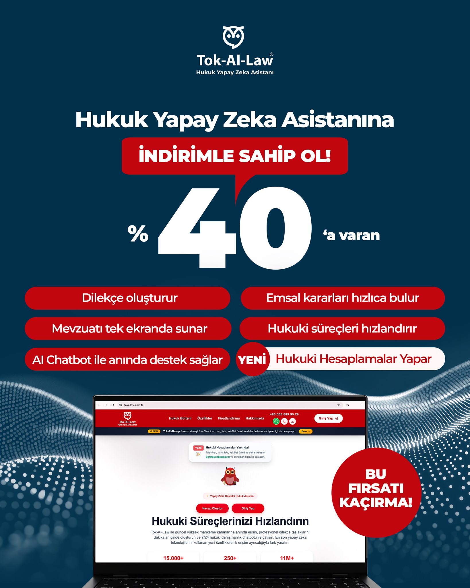 Tokailaw Facebook ad: %40’A VARAN İNDİRİM FIRSATI!